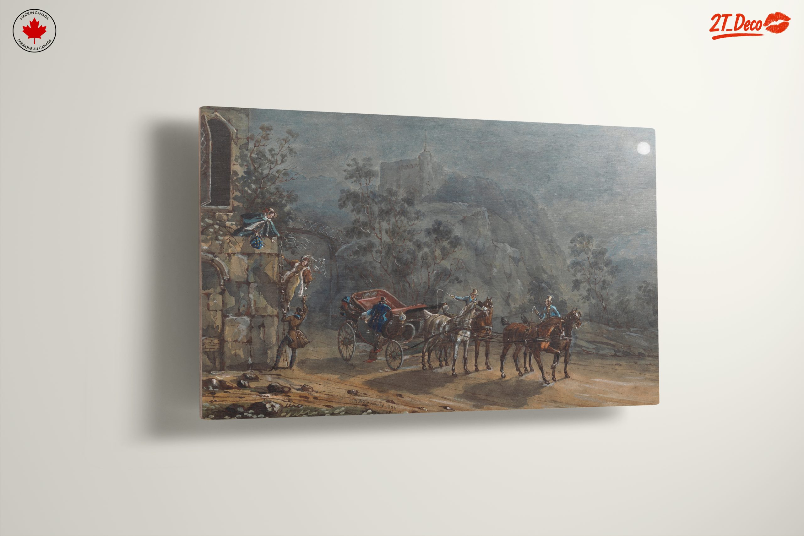 Historical Scene with Carriage and Figures - Image 13