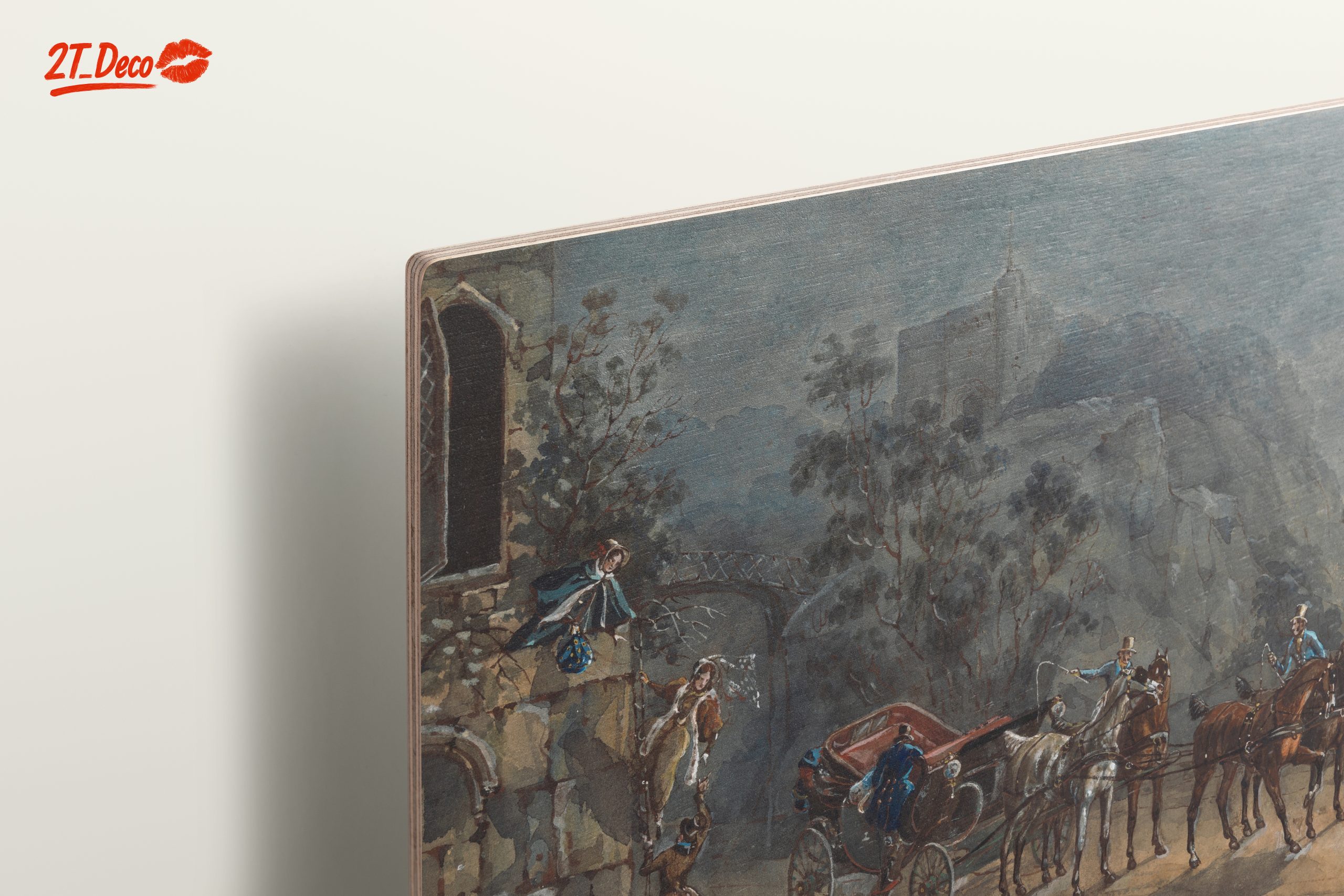 Historical Scene with Carriage and Figures - Image 15