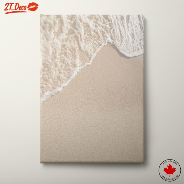 Calm Beach Waves on Sandy Shore