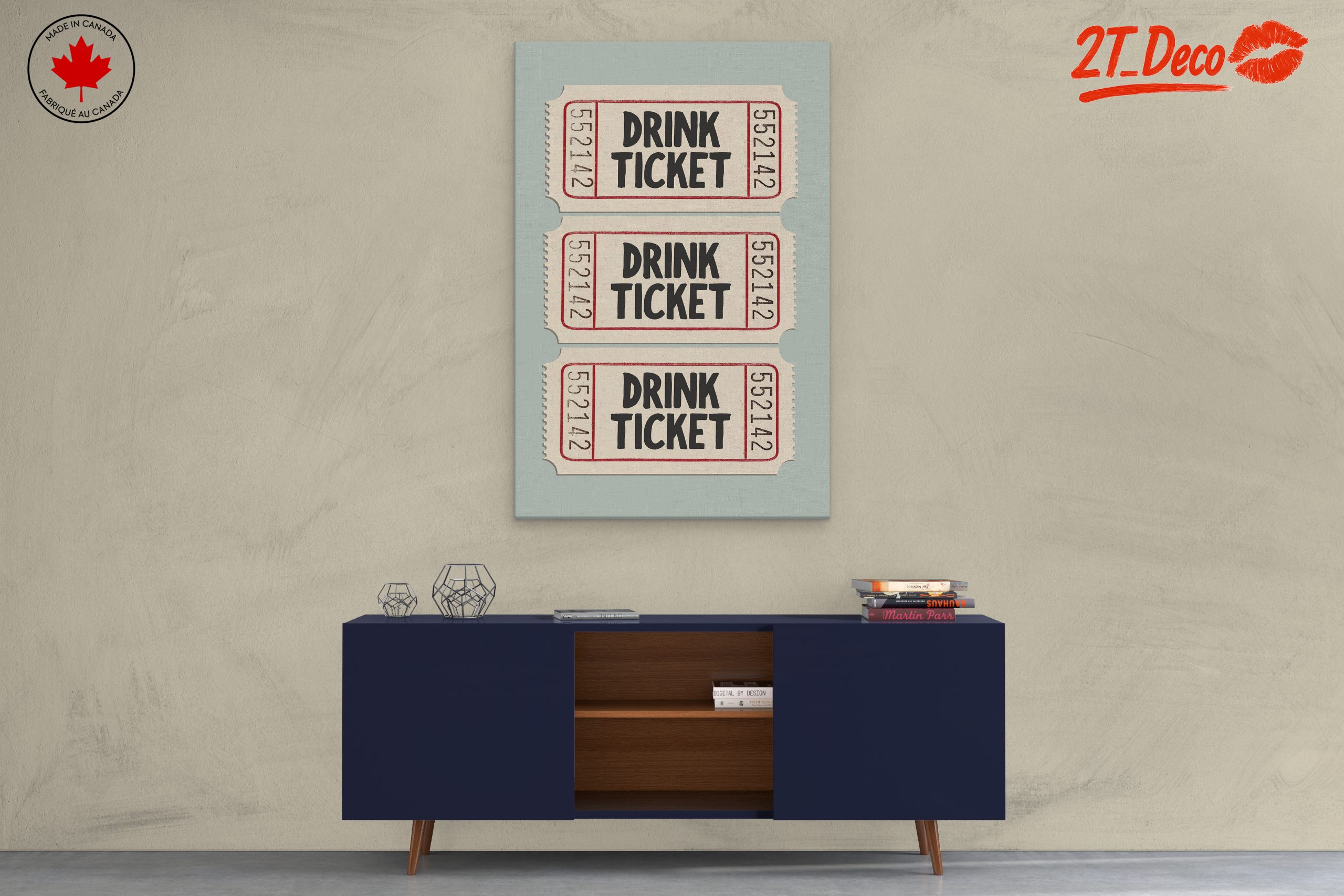 Vintage Style Drink Ticket Art - Image 3