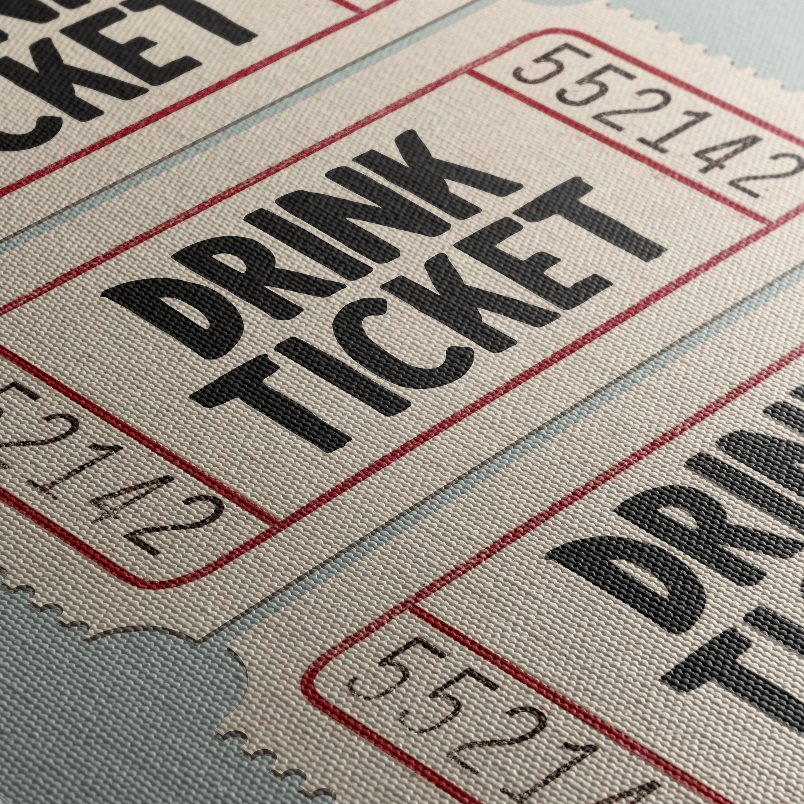 Vintage Style Drink Ticket Art - Image 5