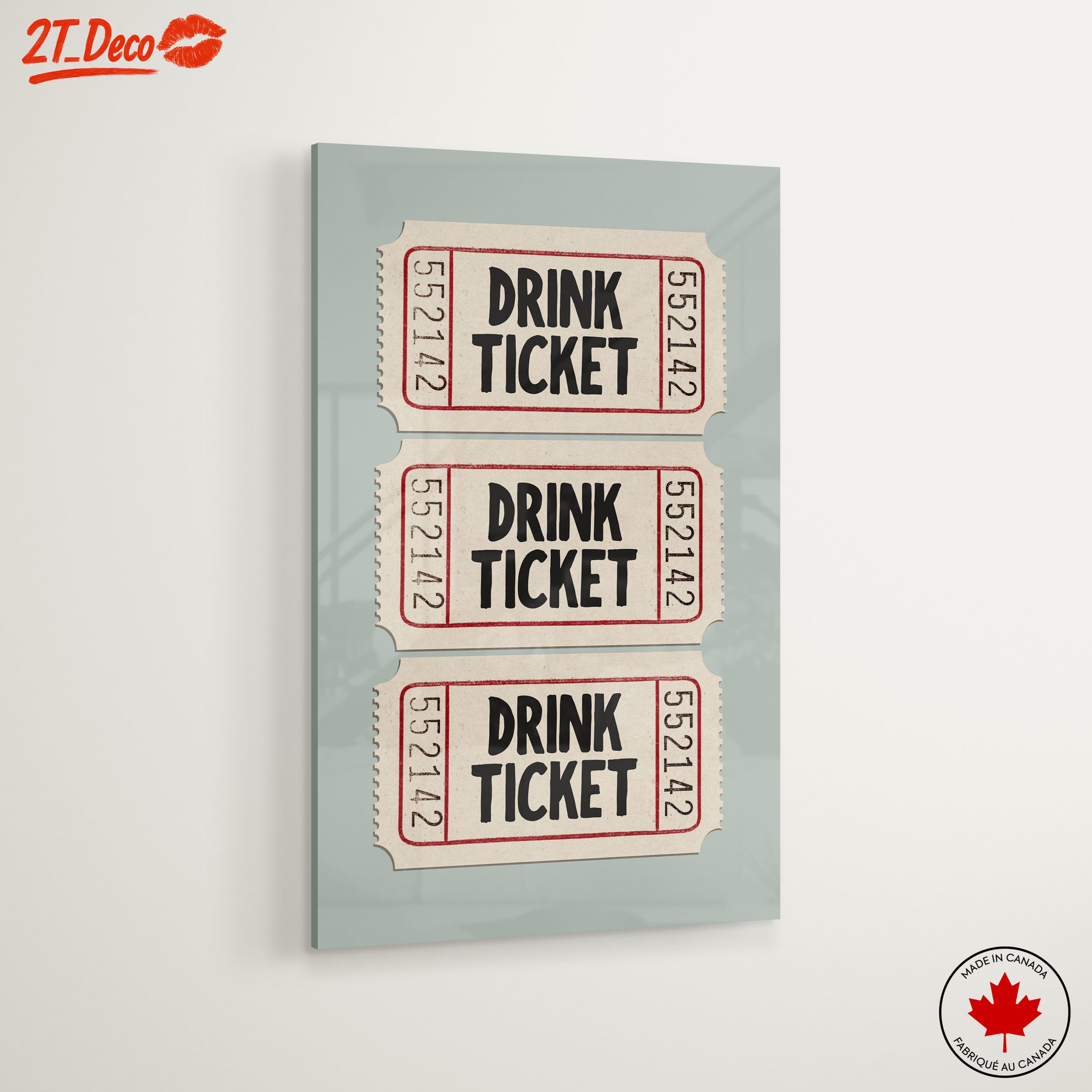 Vintage Style Drink Ticket Art - Image 6