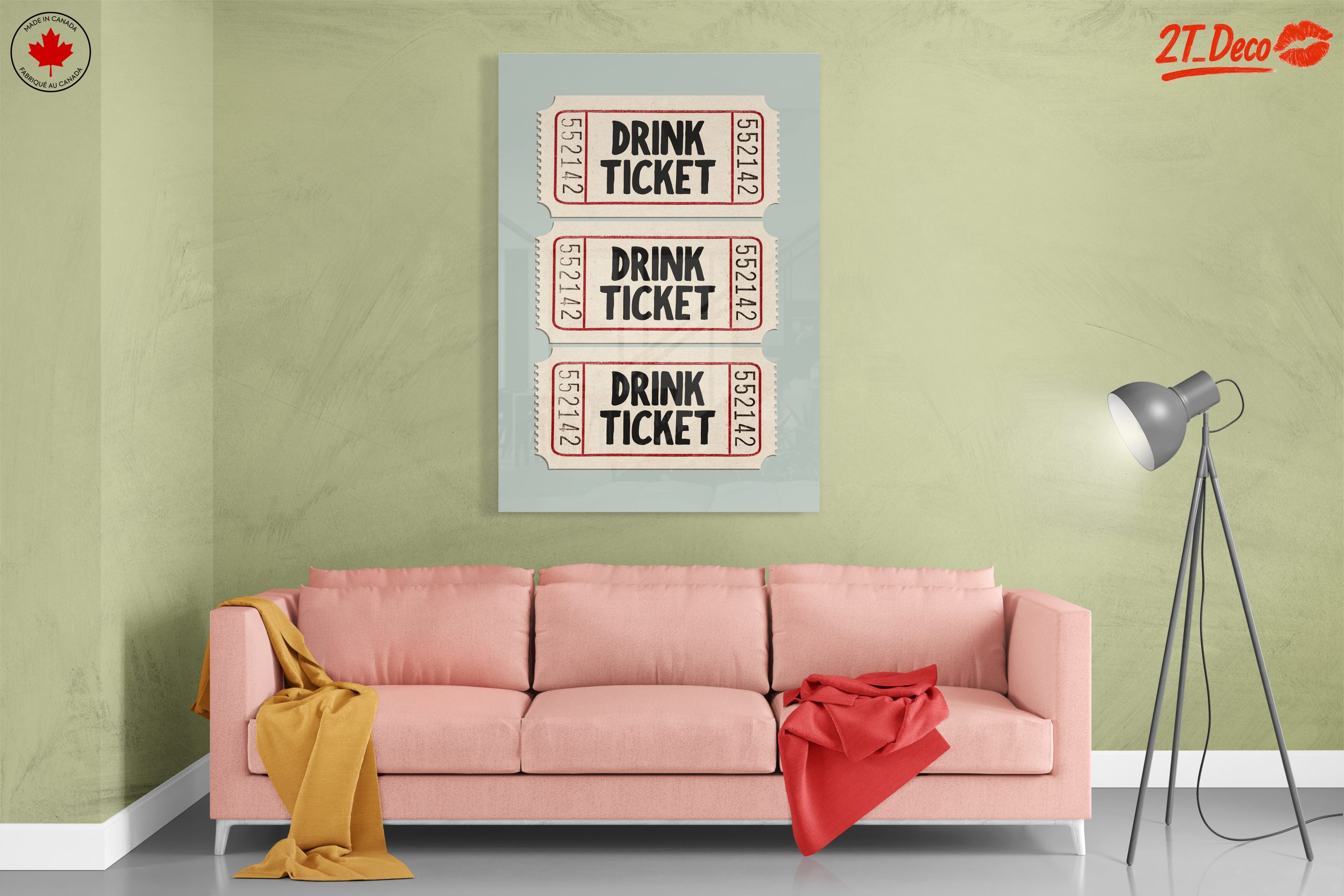 Vintage Style Drink Ticket Art - Image 7