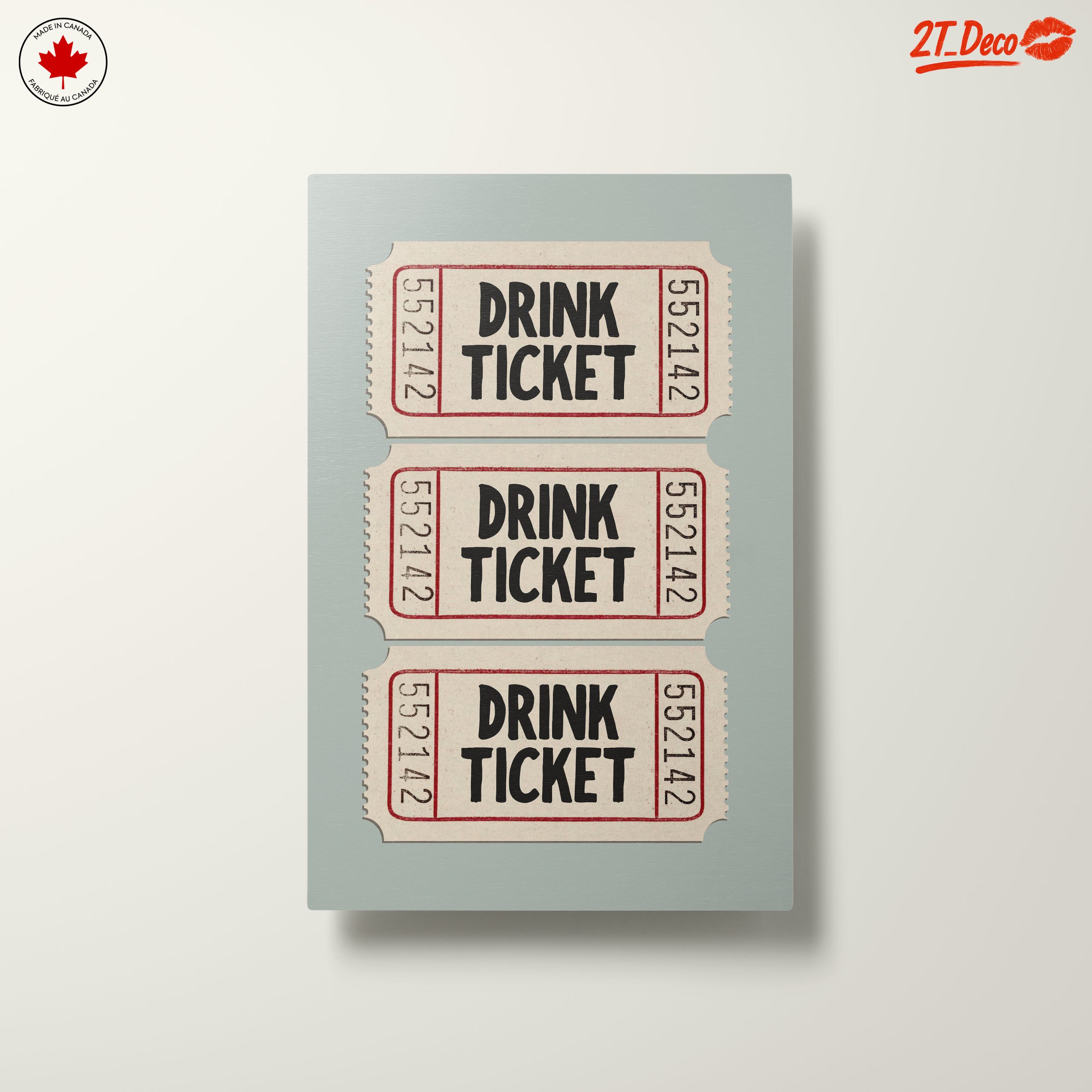 Vintage Style Drink Ticket Art - Image 10