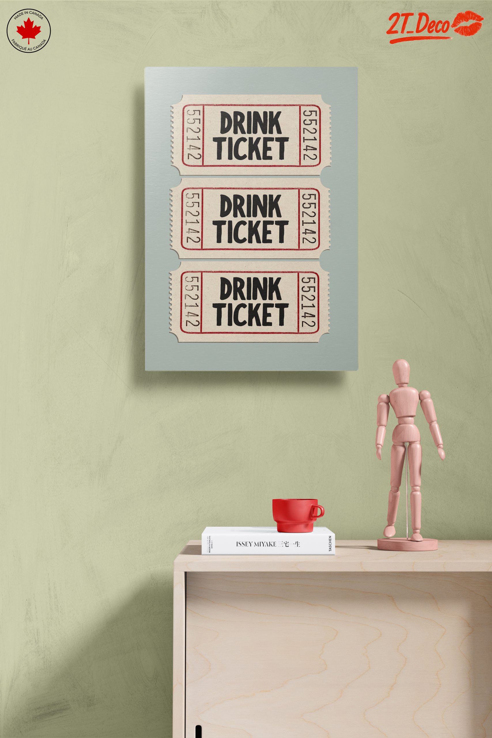Vintage Style Drink Ticket Art - Image 14