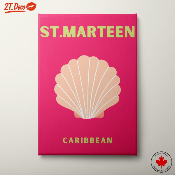St. Maarten Caribbean Travel Poster