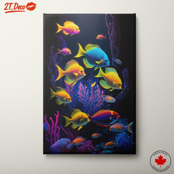 Vibrant Abstract Marine Life Art 3