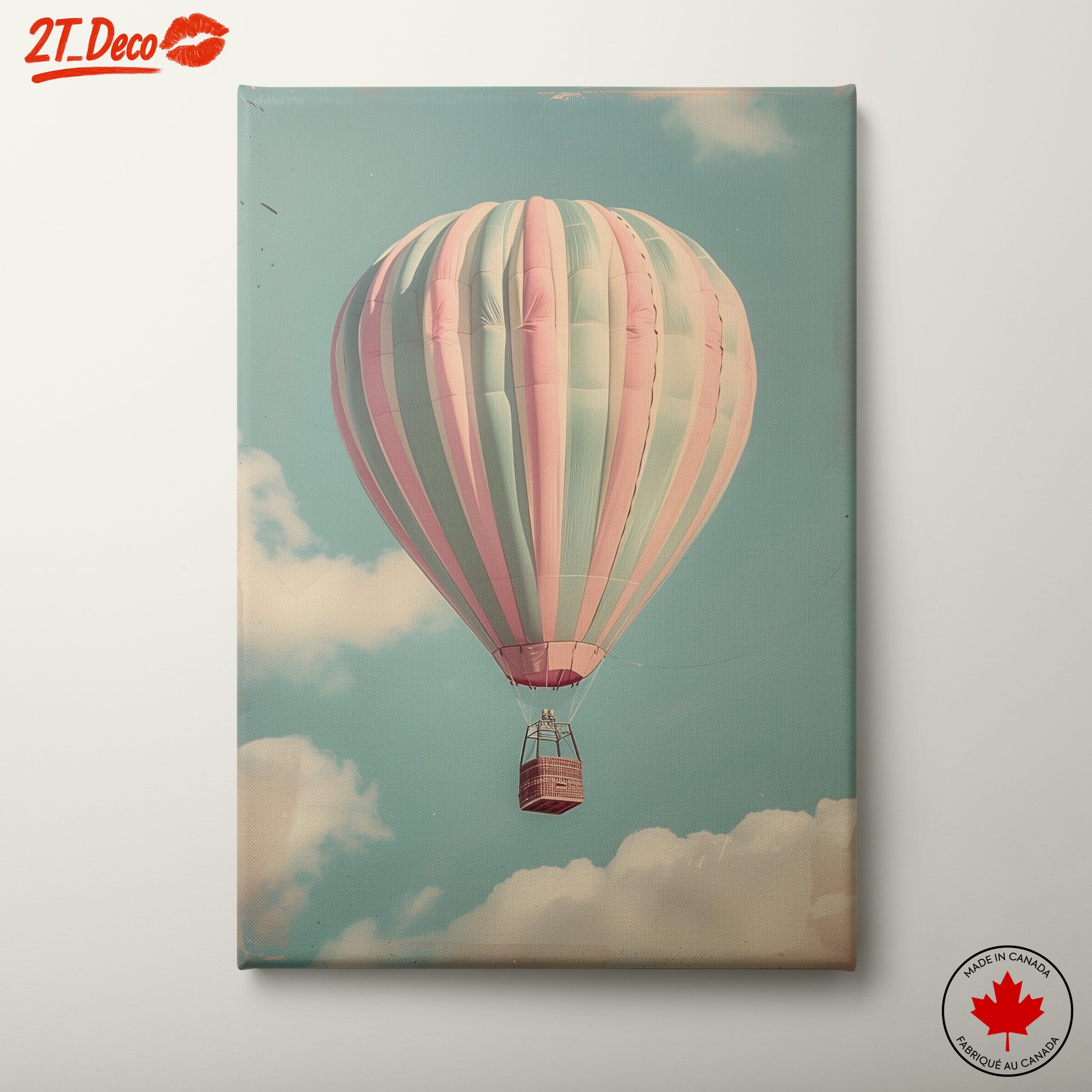 Pastel Hot Air Balloon Adventure