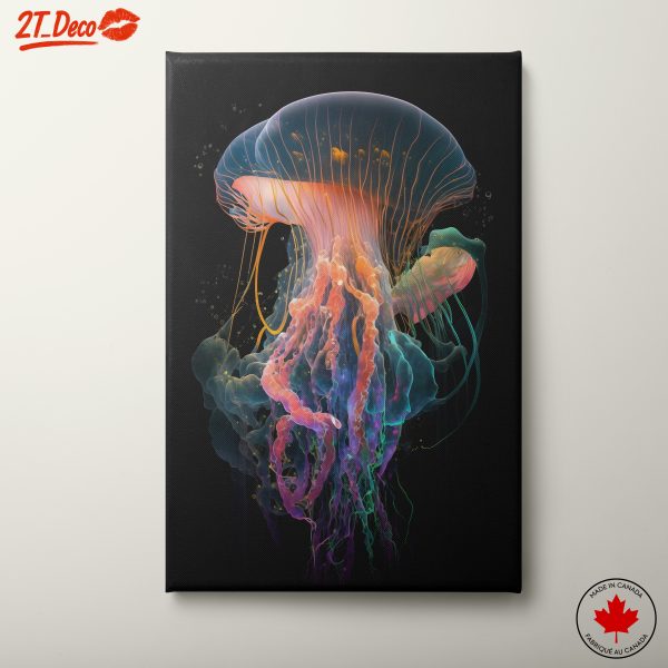 Colorful Abstract Jellyfish Artwork