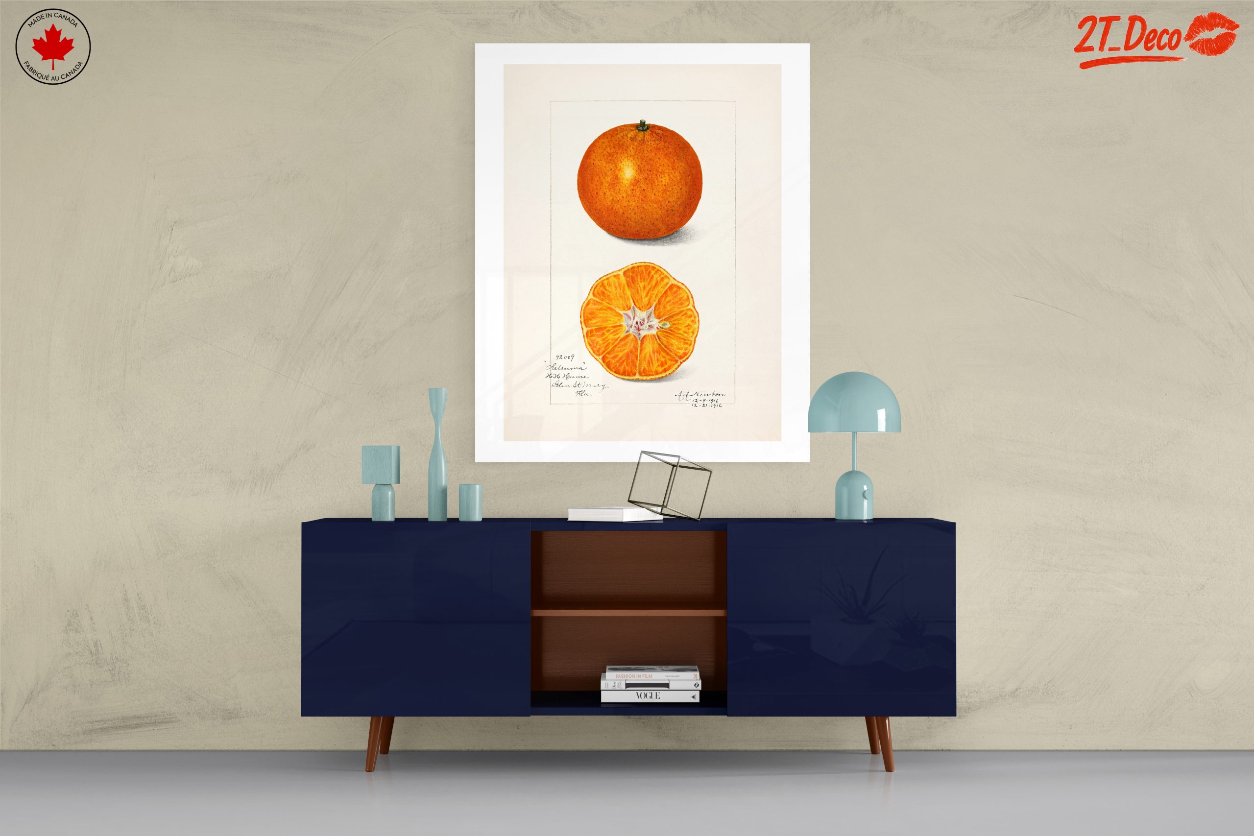 Vibrant Abstract Food Illustration of Citrus - Image 8