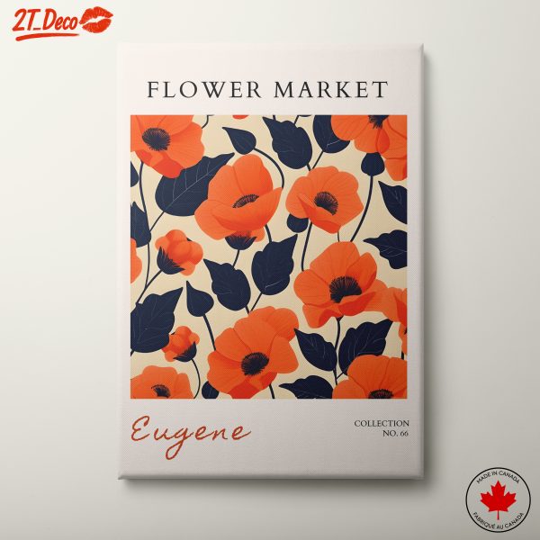 Vibrant Floral Flower Market Art