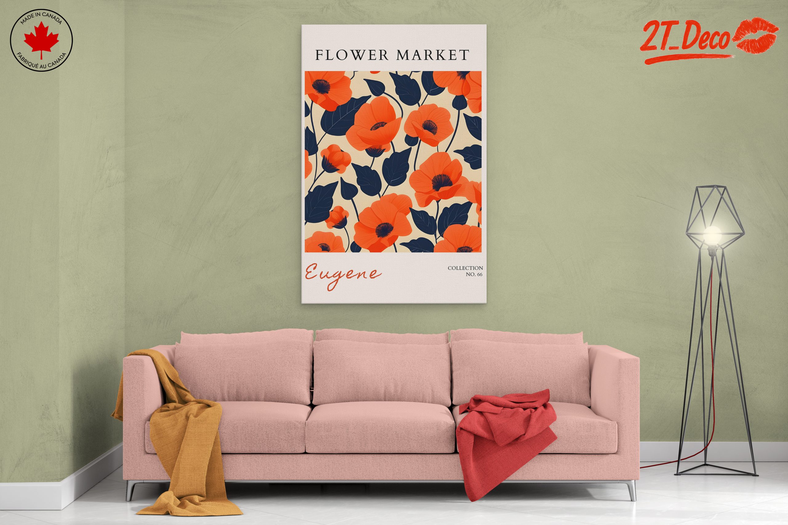Vibrant Floral Flower Market Art - Image 2