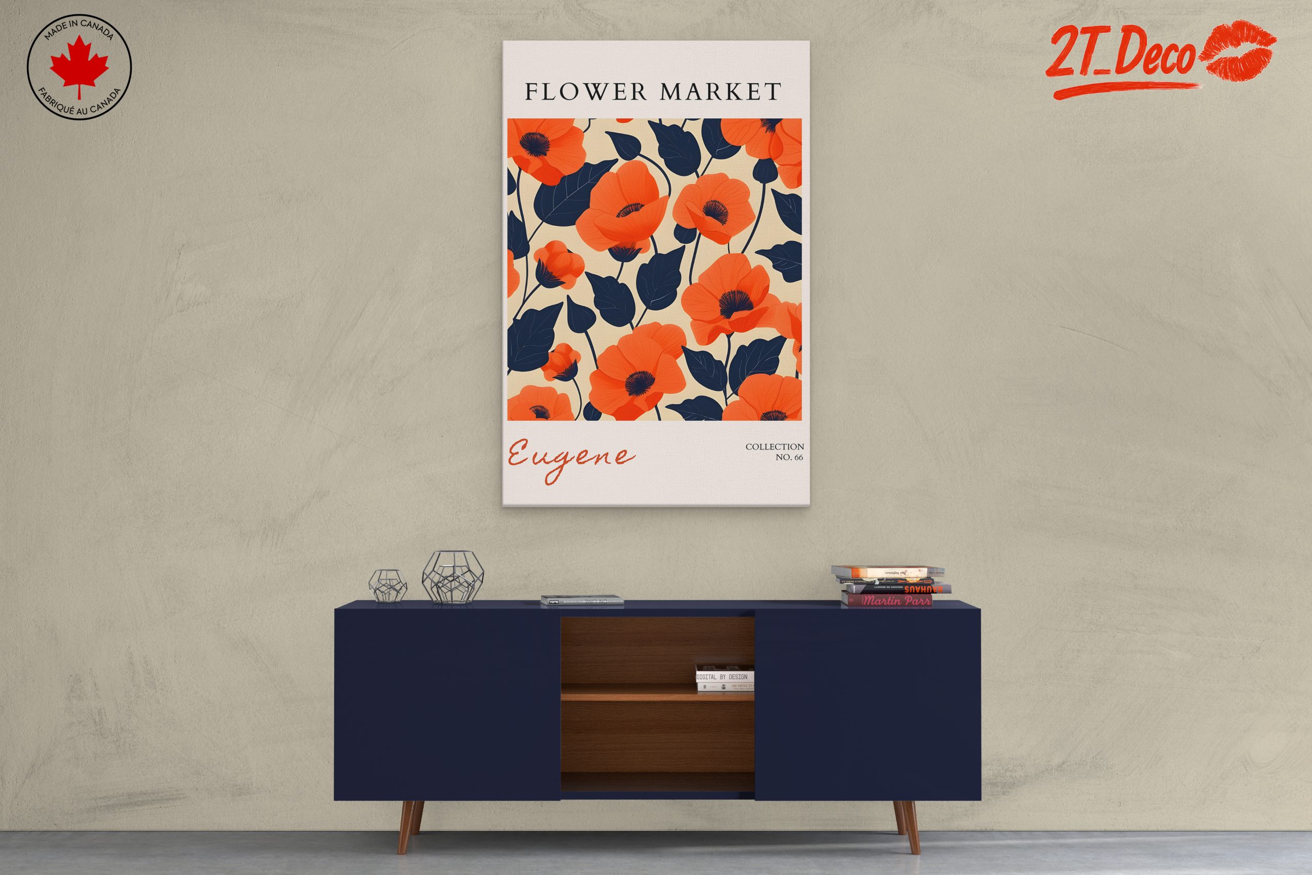 Vibrant Floral Flower Market Art - Image 3