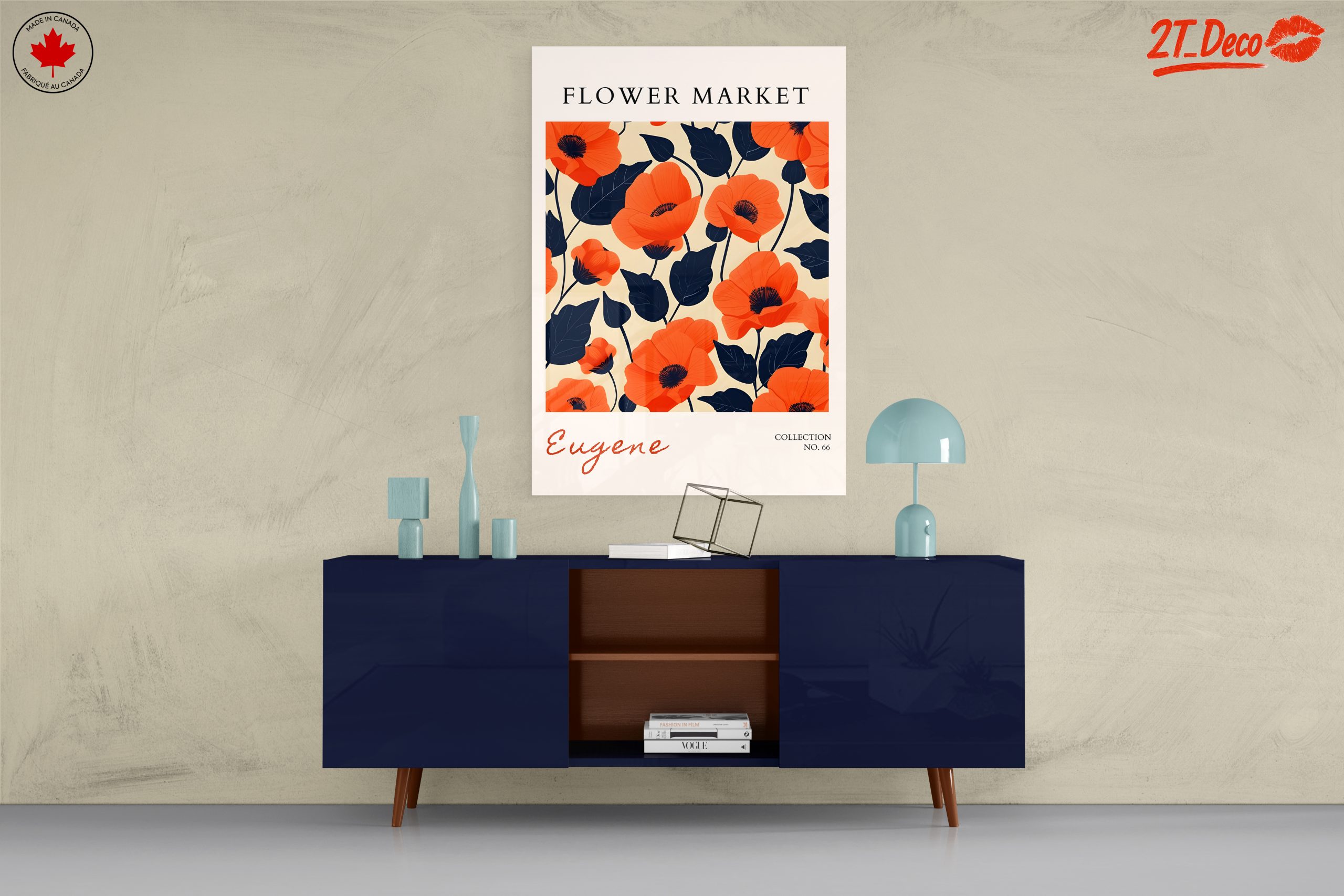 Vibrant Floral Flower Market Art - Image 8