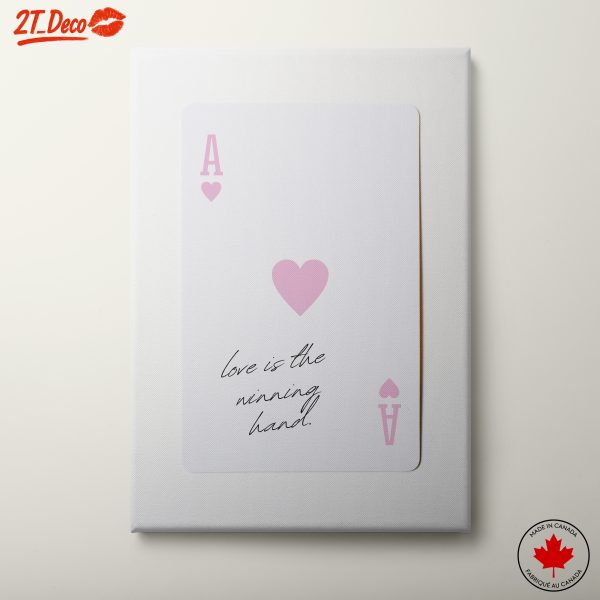 Love Is The Winning Hand Wall Art