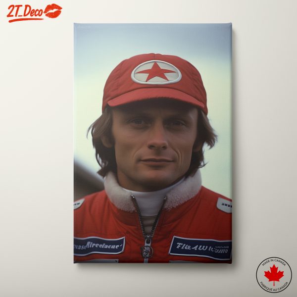 Motorsport Athlete Portrait with Iconic Red Cap