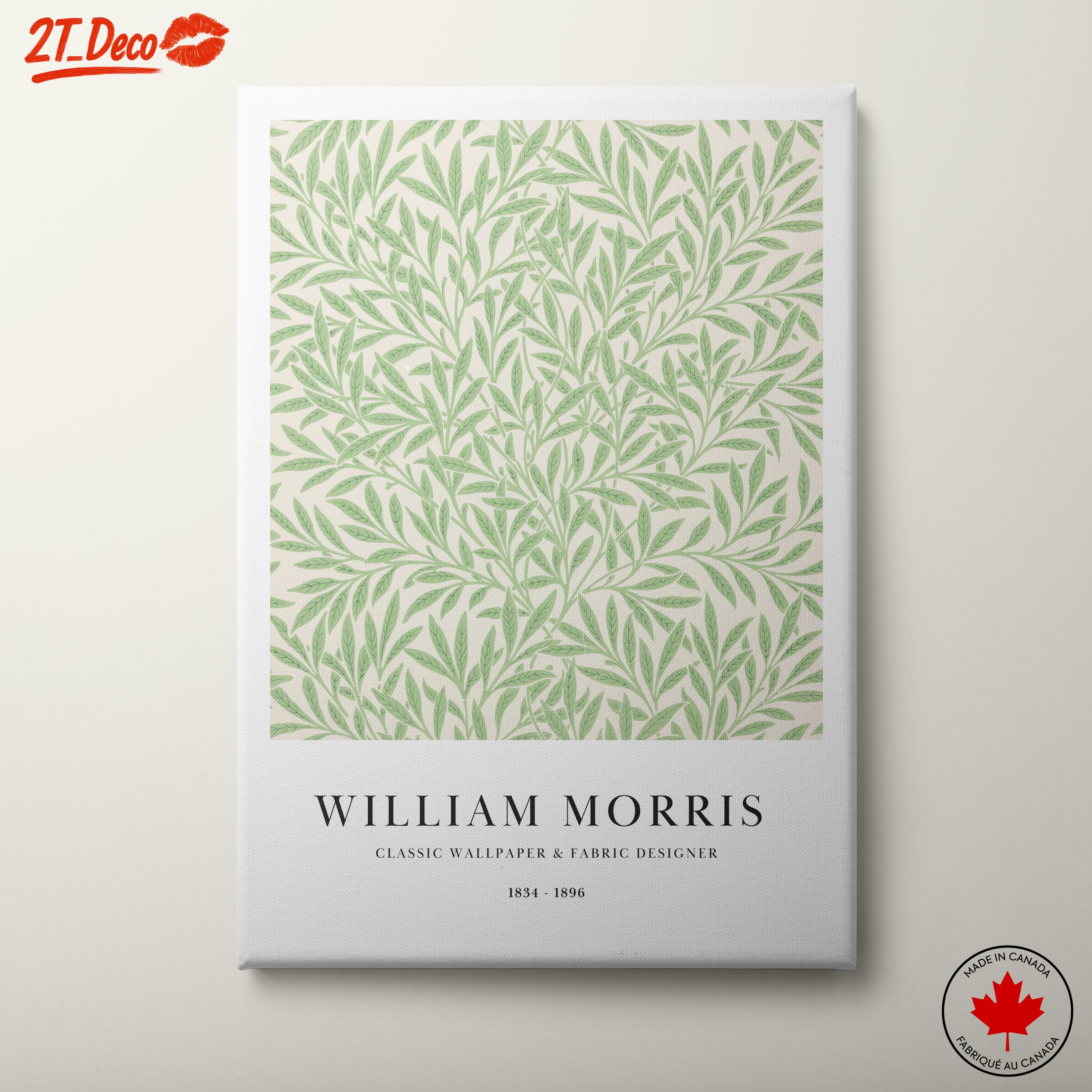 Elegant Botanical Leaf Design by William Morris