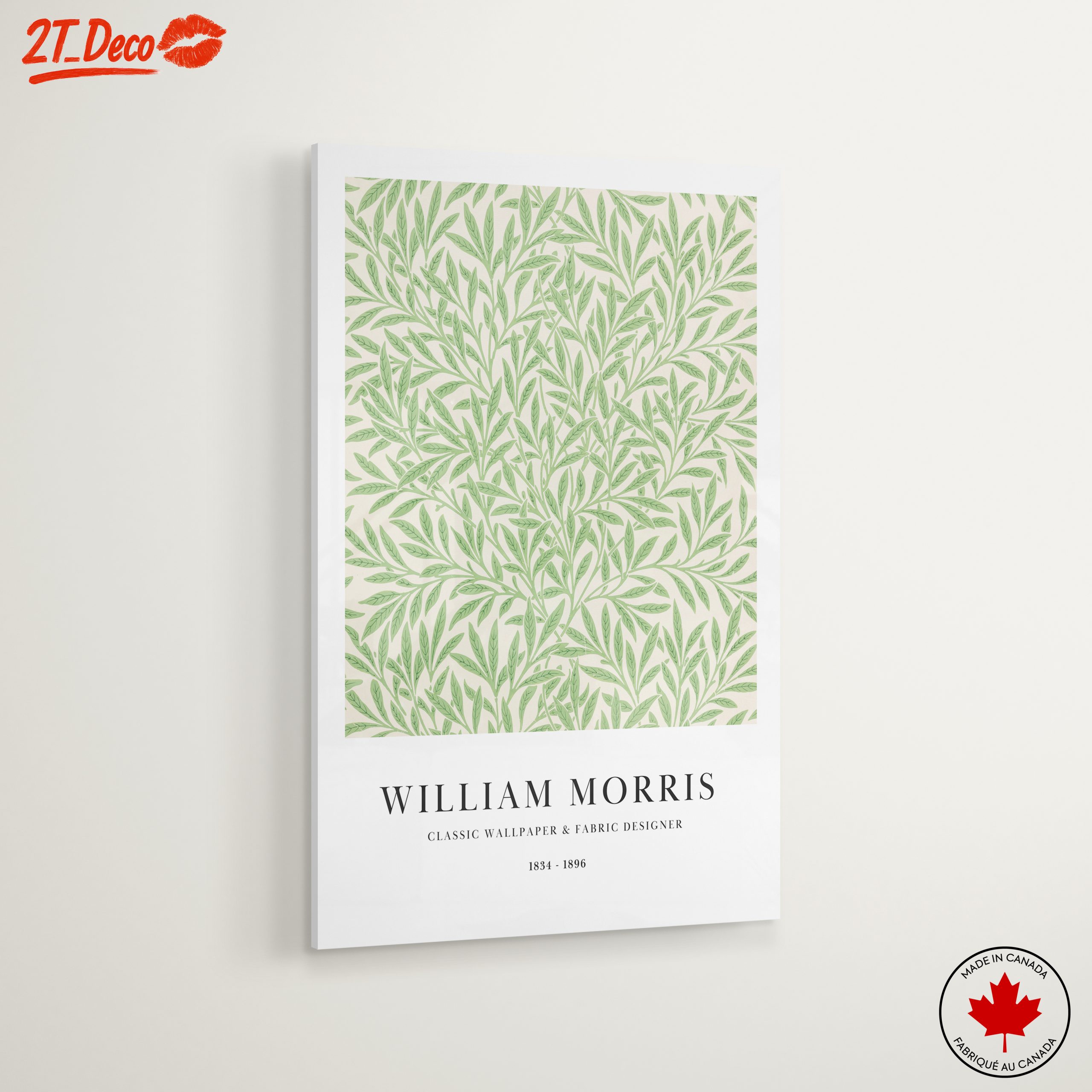 Elegant Botanical Leaf Design by William Morris - Image 6