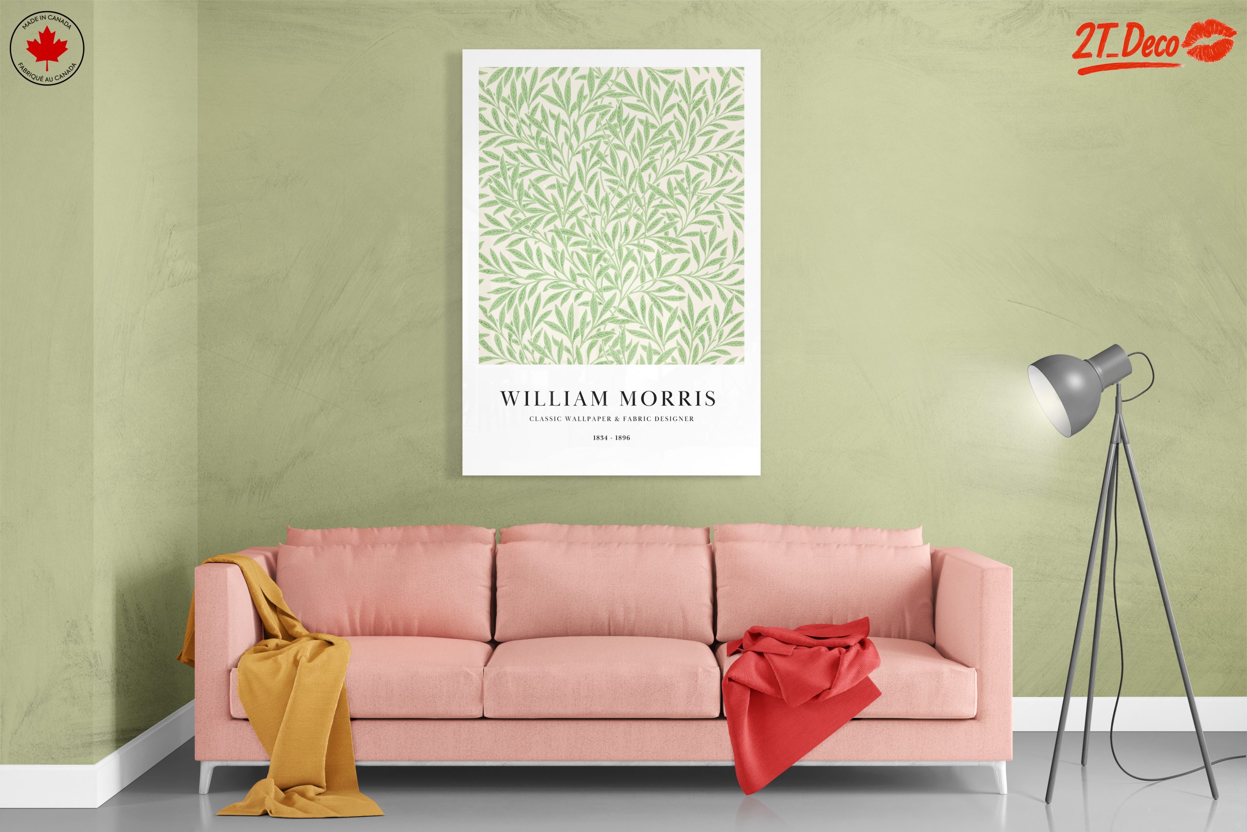 Elegant Botanical Leaf Design by William Morris - Image 7