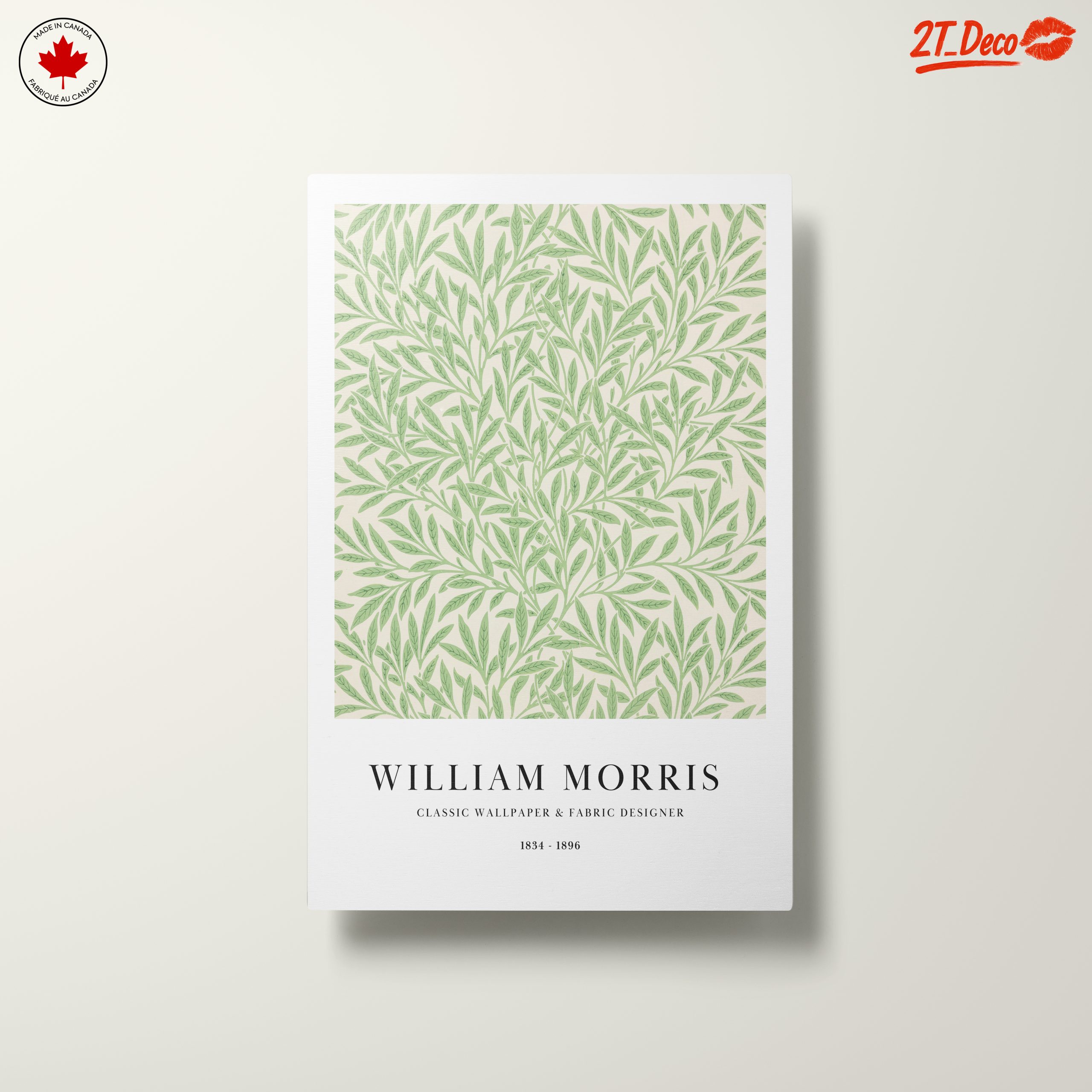 Elegant Botanical Leaf Design by William Morris - Image 10