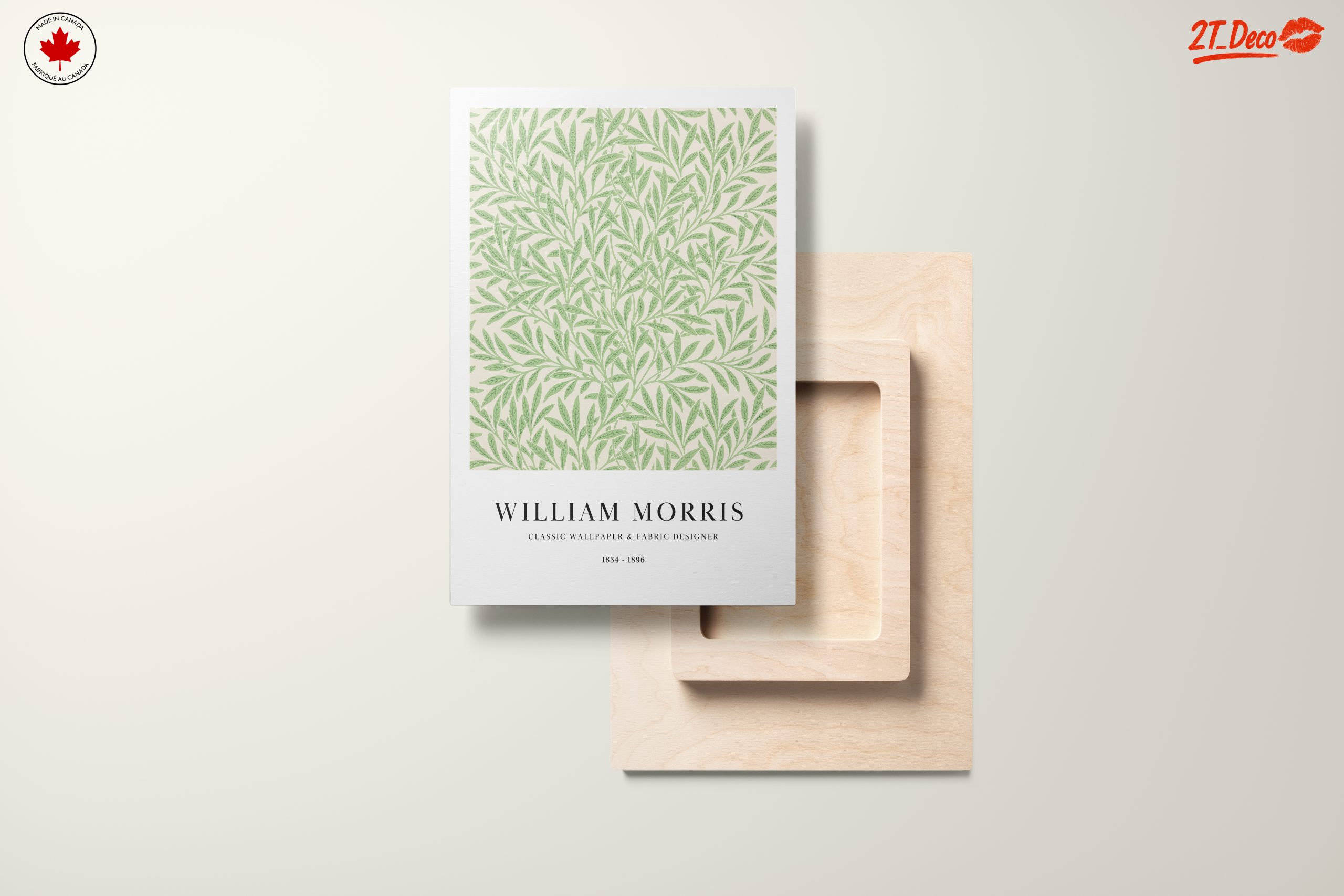 Elegant Botanical Leaf Design by William Morris - Image 11