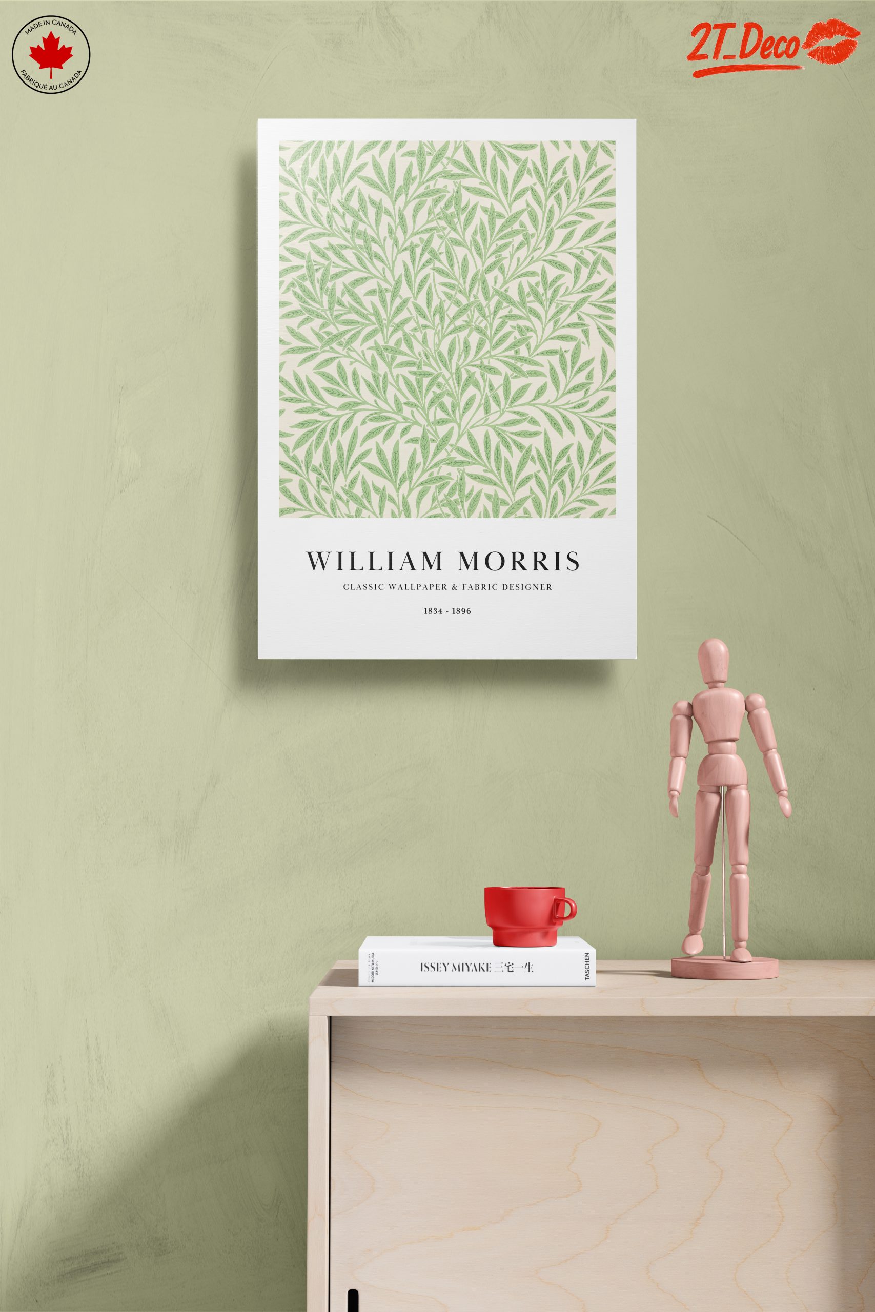 Elegant Botanical Leaf Design by William Morris - Image 14