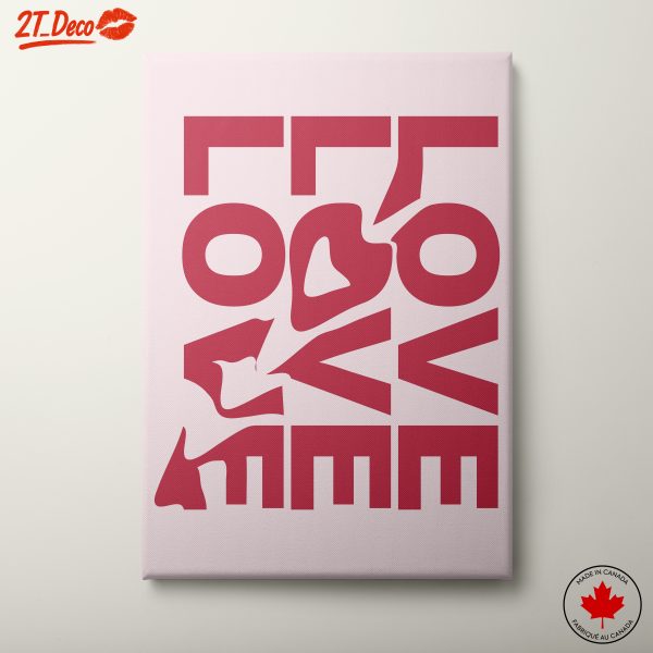 Bold Typography Love Message Art