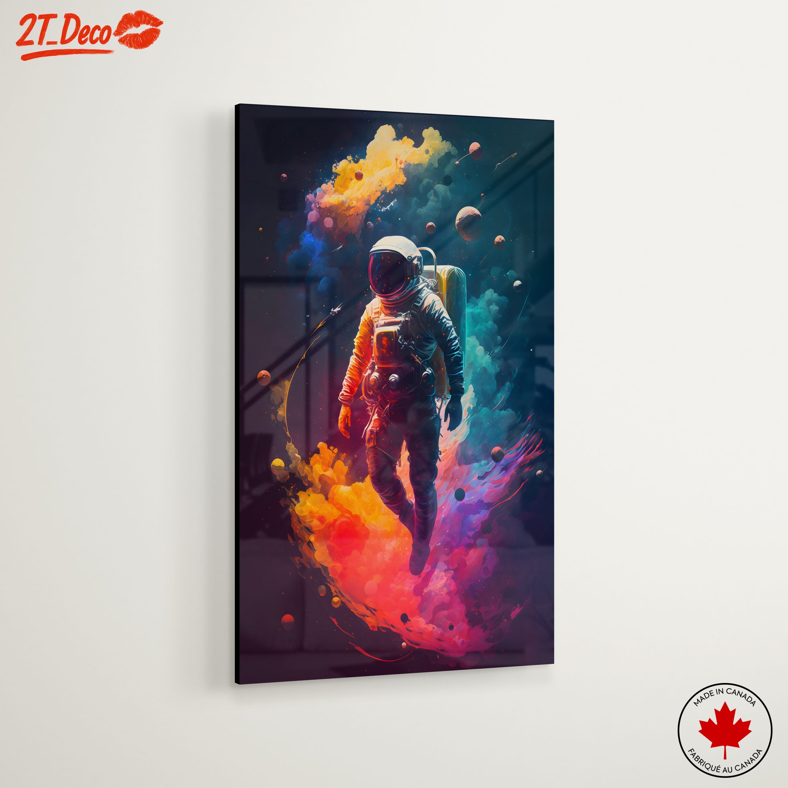 Colorful Astronaut in Cosmic Space Journey - Image 6