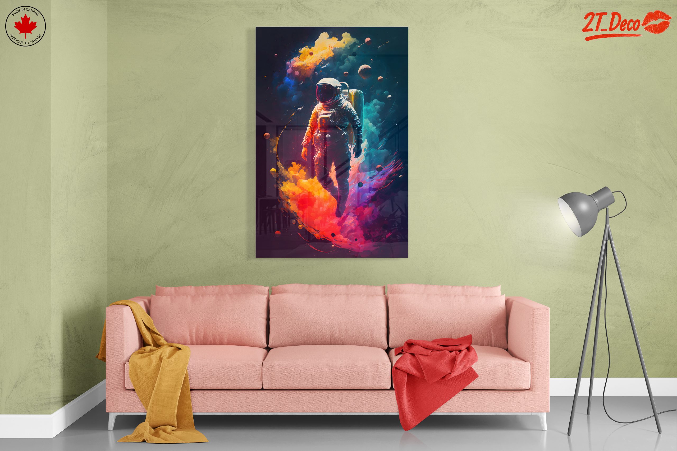 Colorful Astronaut in Cosmic Space Journey - Image 7