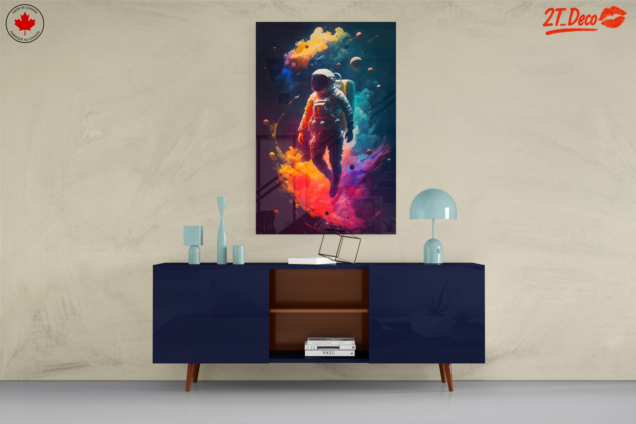 Colorful Astronaut in Cosmic Space Journey - Image 8
