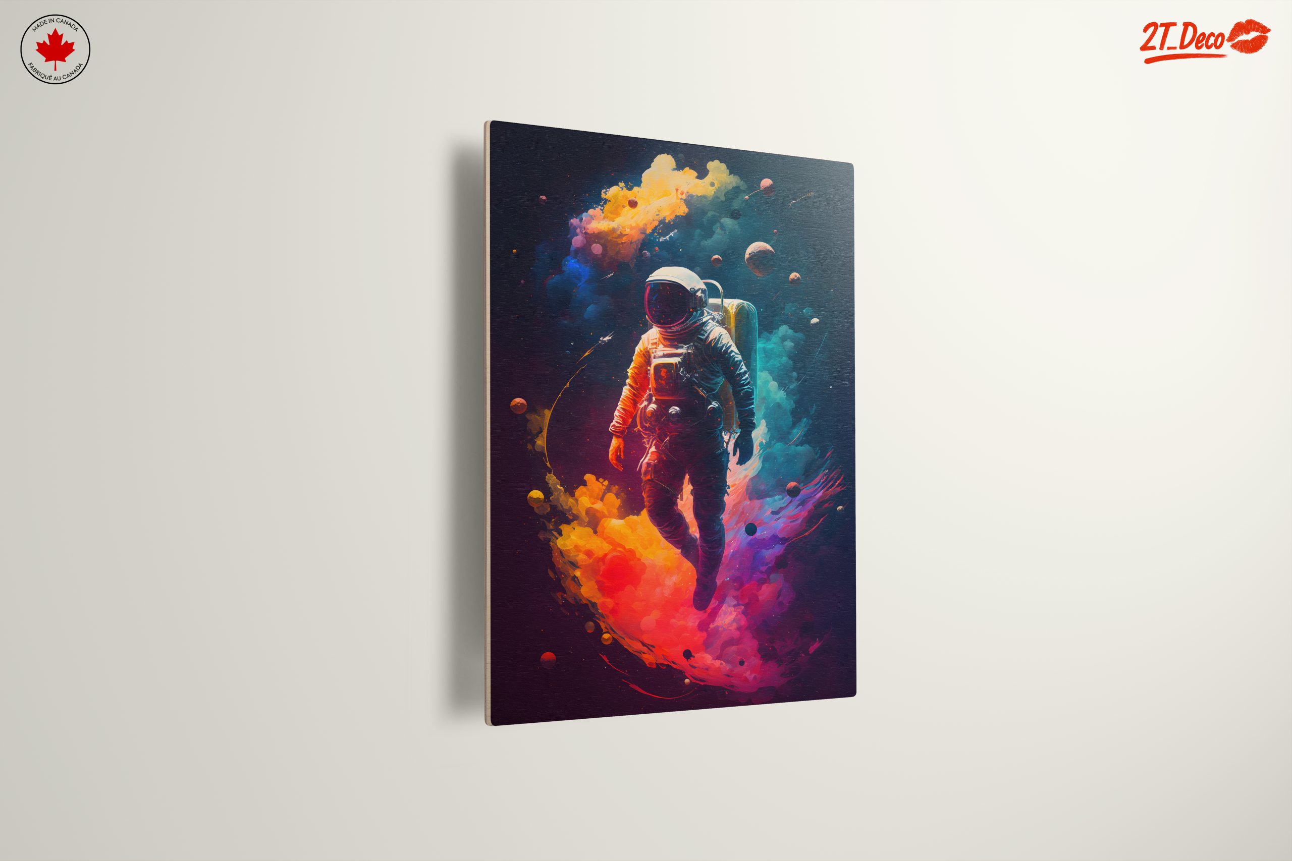 Colorful Astronaut in Cosmic Space Journey - Image 13