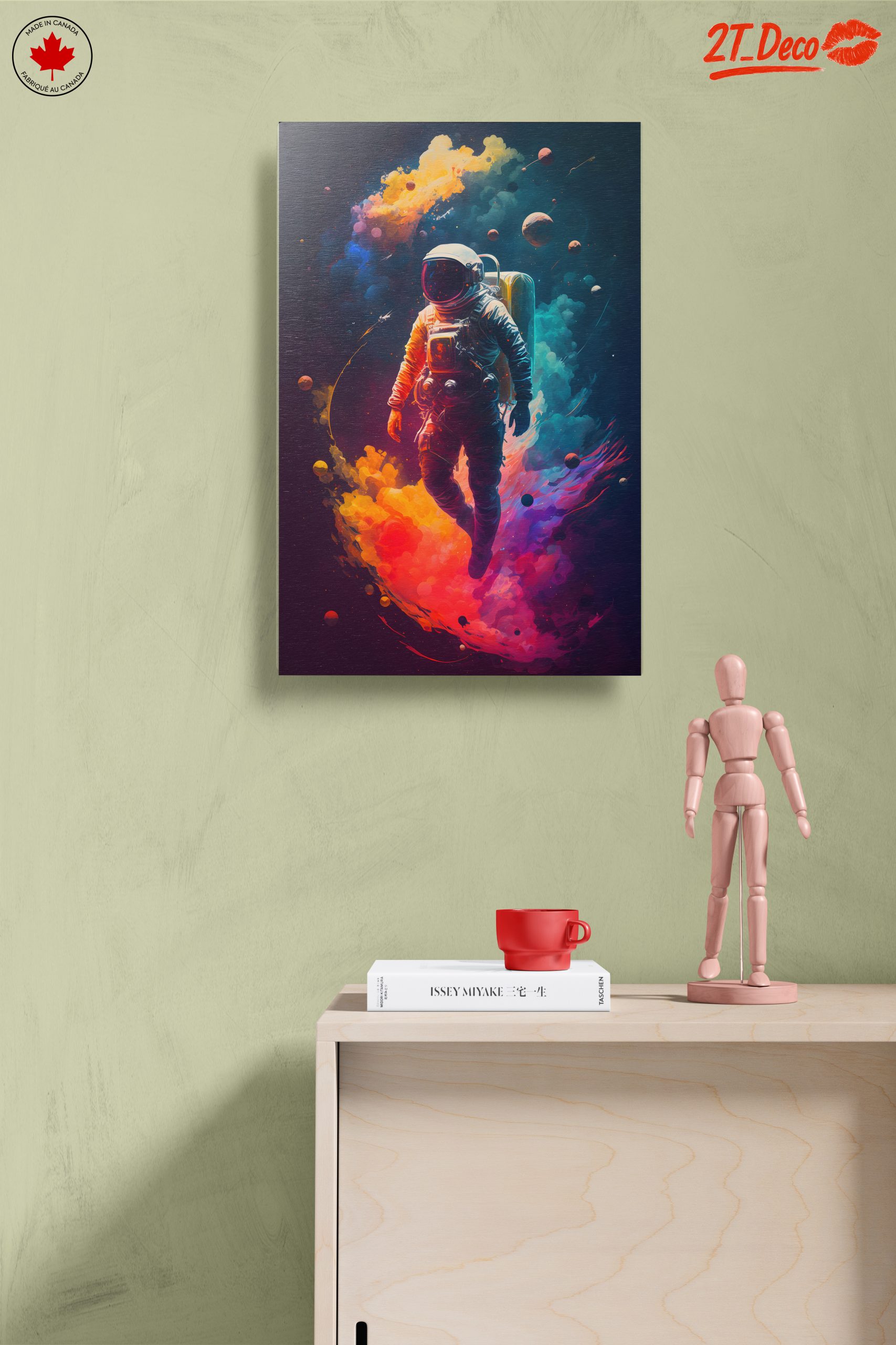 Colorful Astronaut in Cosmic Space Journey - Image 14