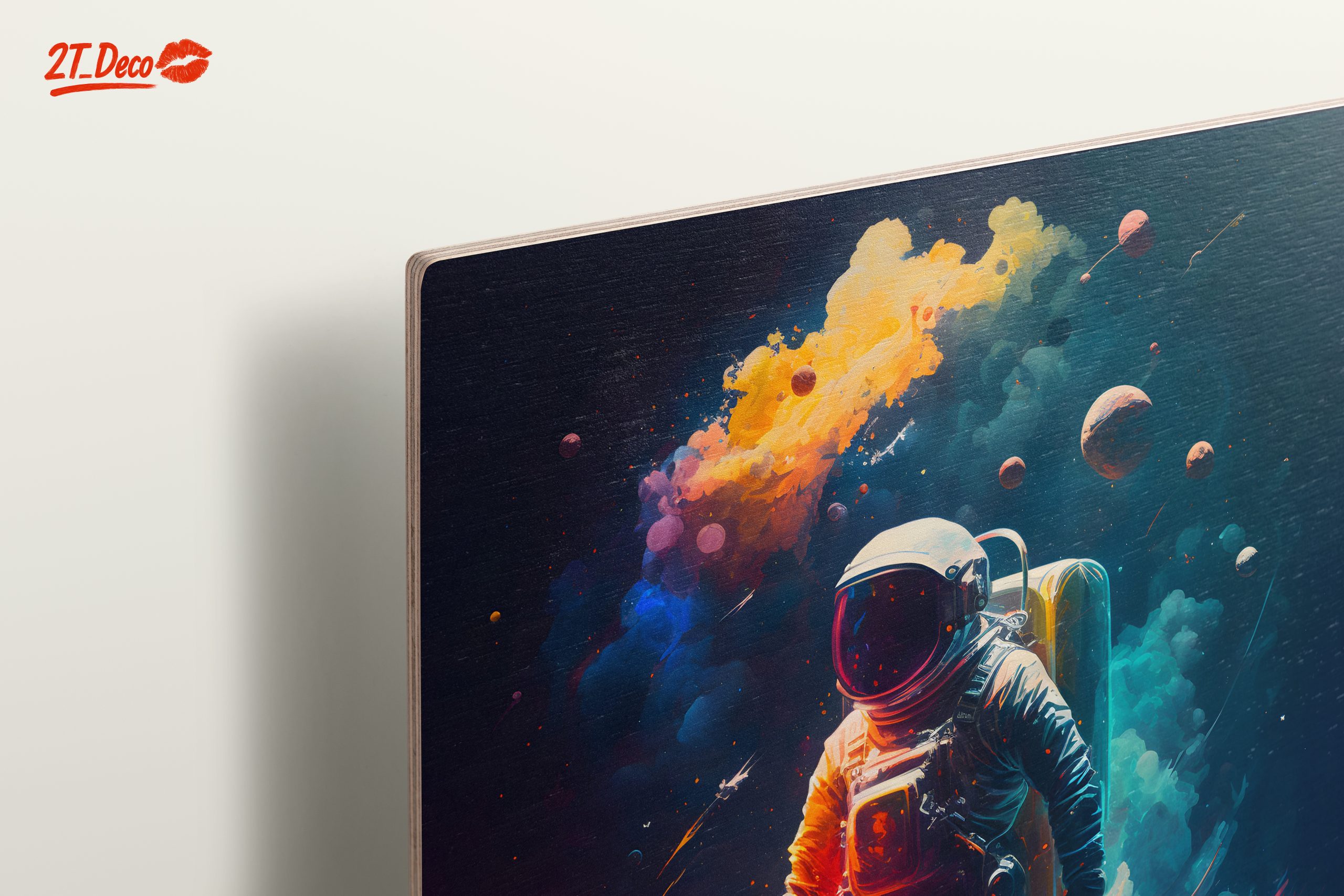 Colorful Astronaut in Cosmic Space Journey - Image 15