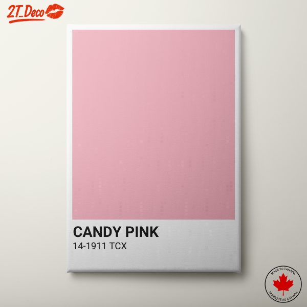 Candy Pink Solid Color Art