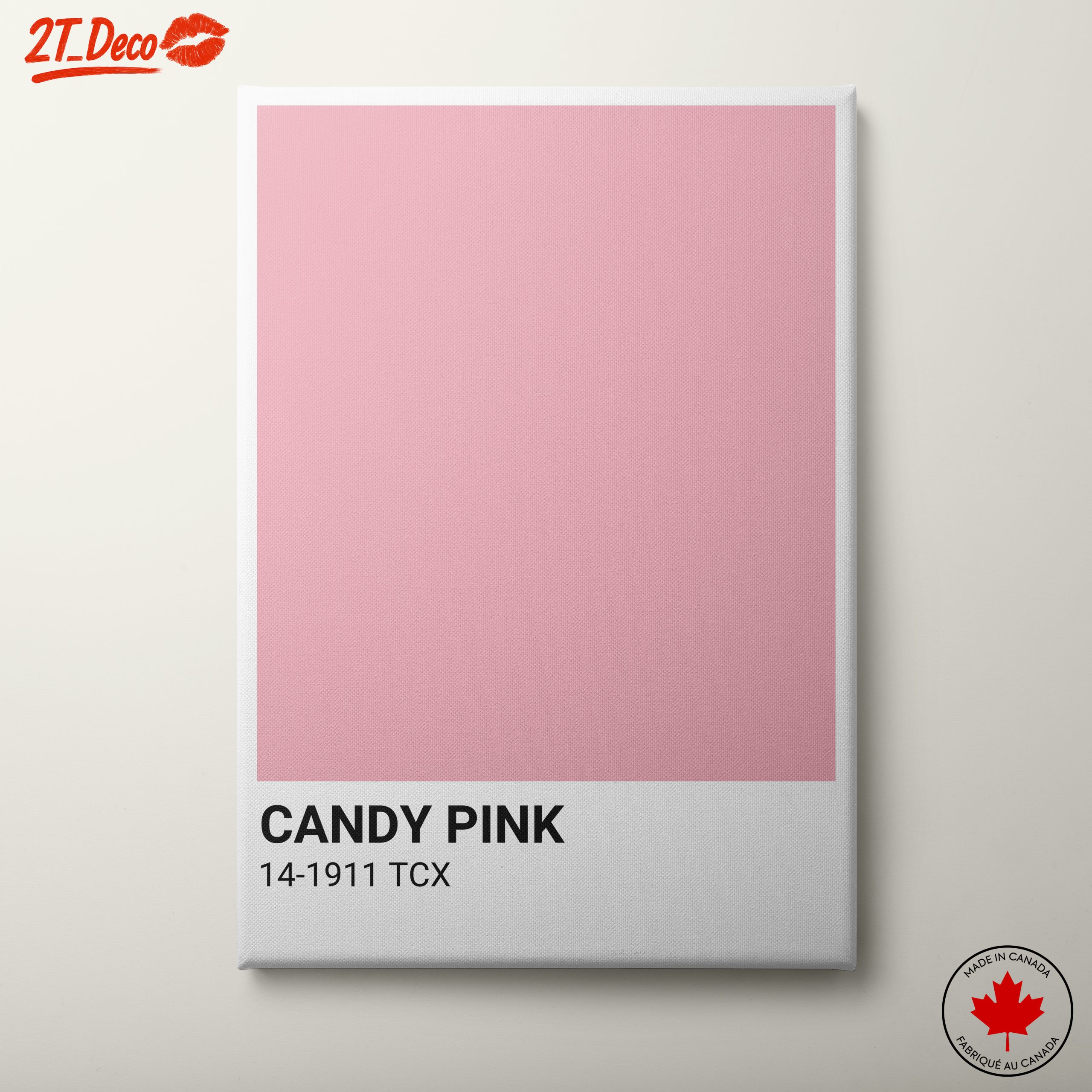 Candy Pink Solid Color Art