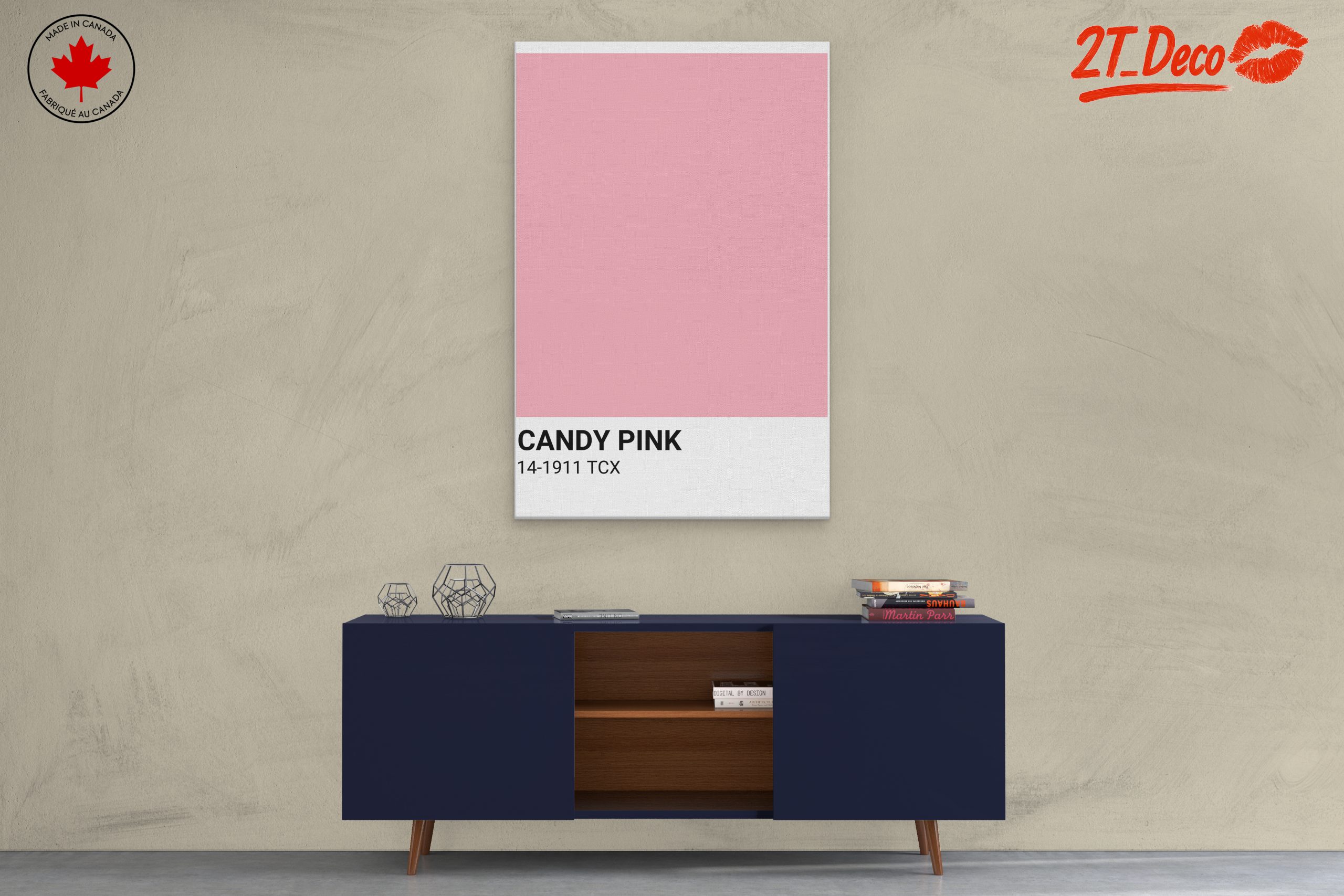 Candy Pink Solid Color Art - Image 3