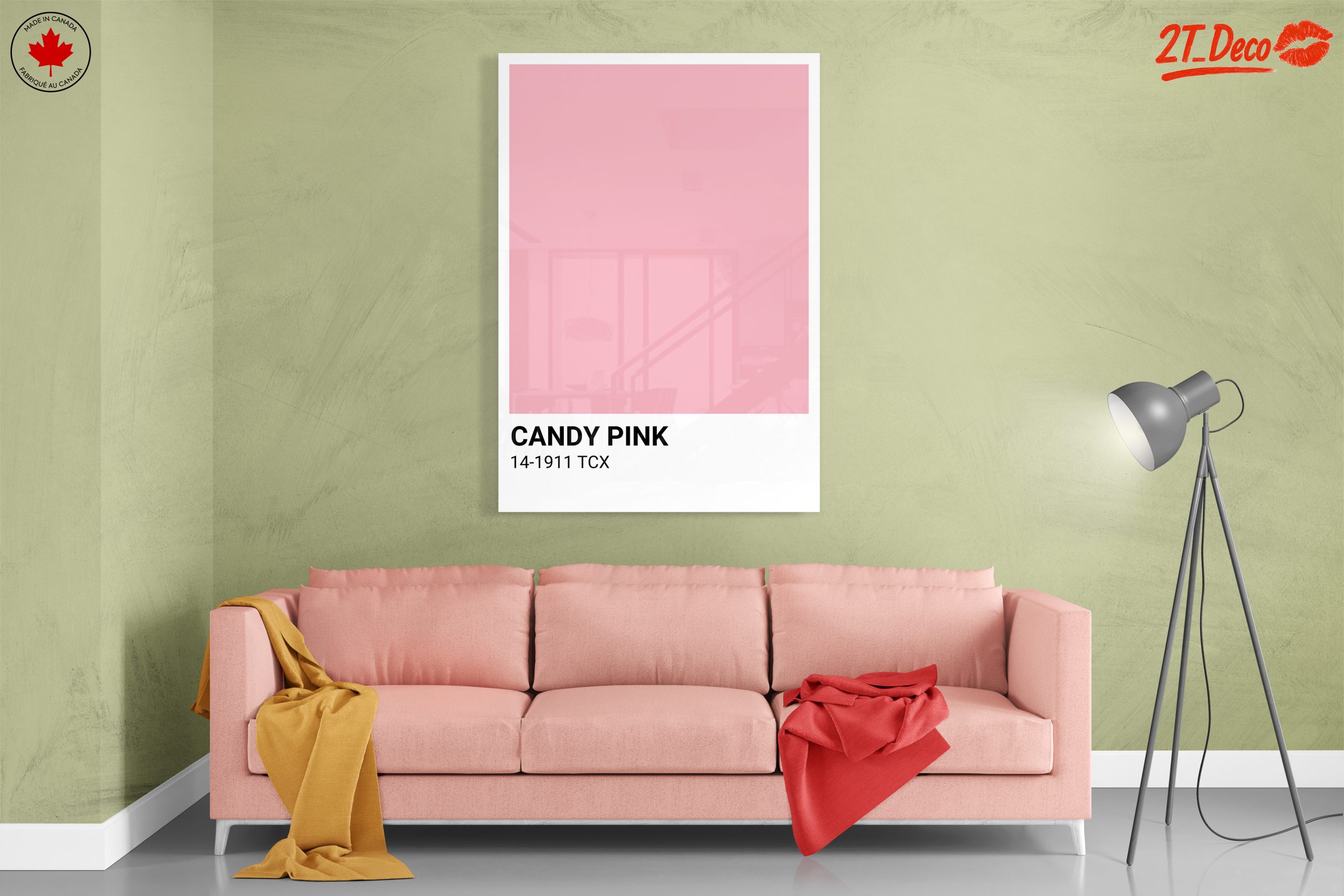 Candy Pink Solid Color Art - Image 7