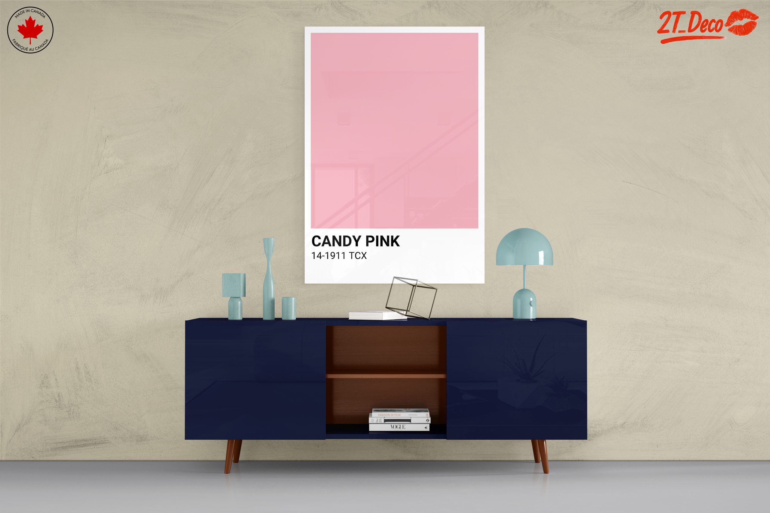 Candy Pink Solid Color Art - Image 8