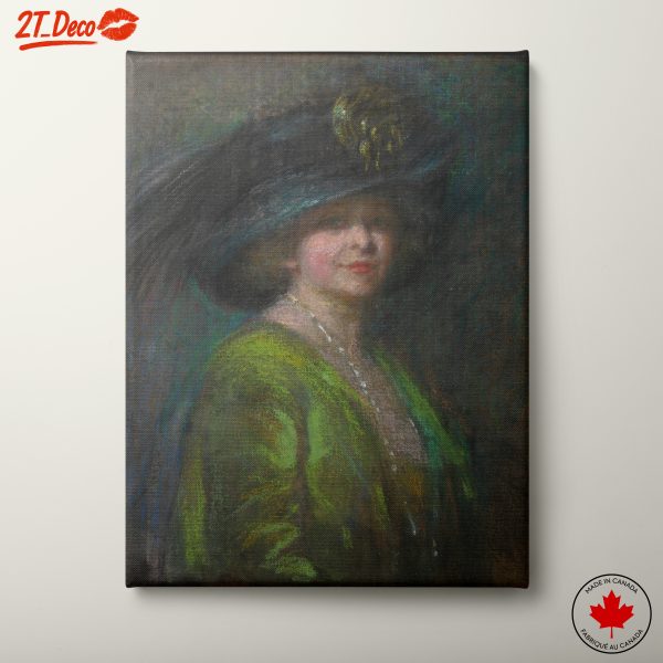 Elegant Portrait of a Woman in Glamorous Attire