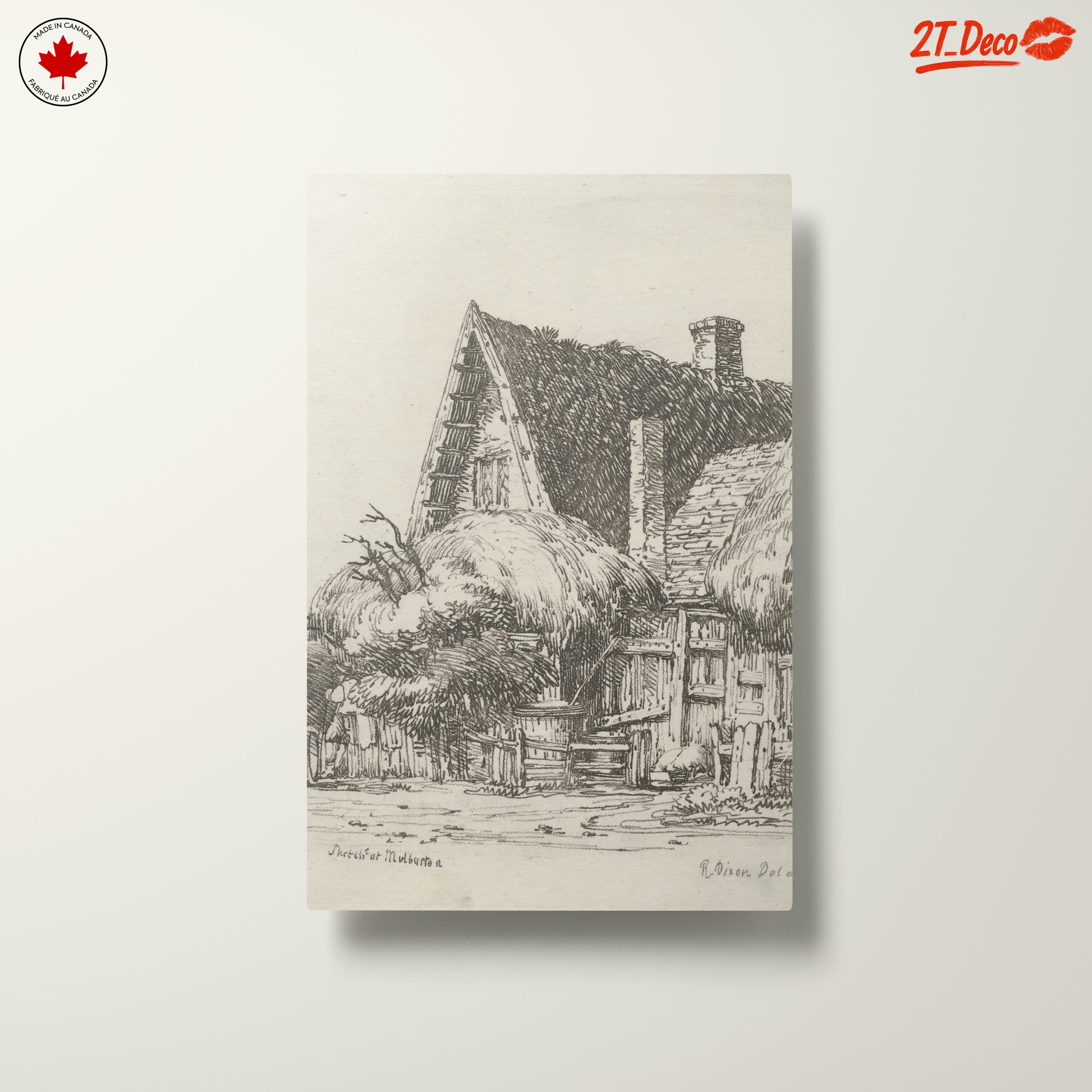 Rustic Architectural Floral Illustration - Image 10