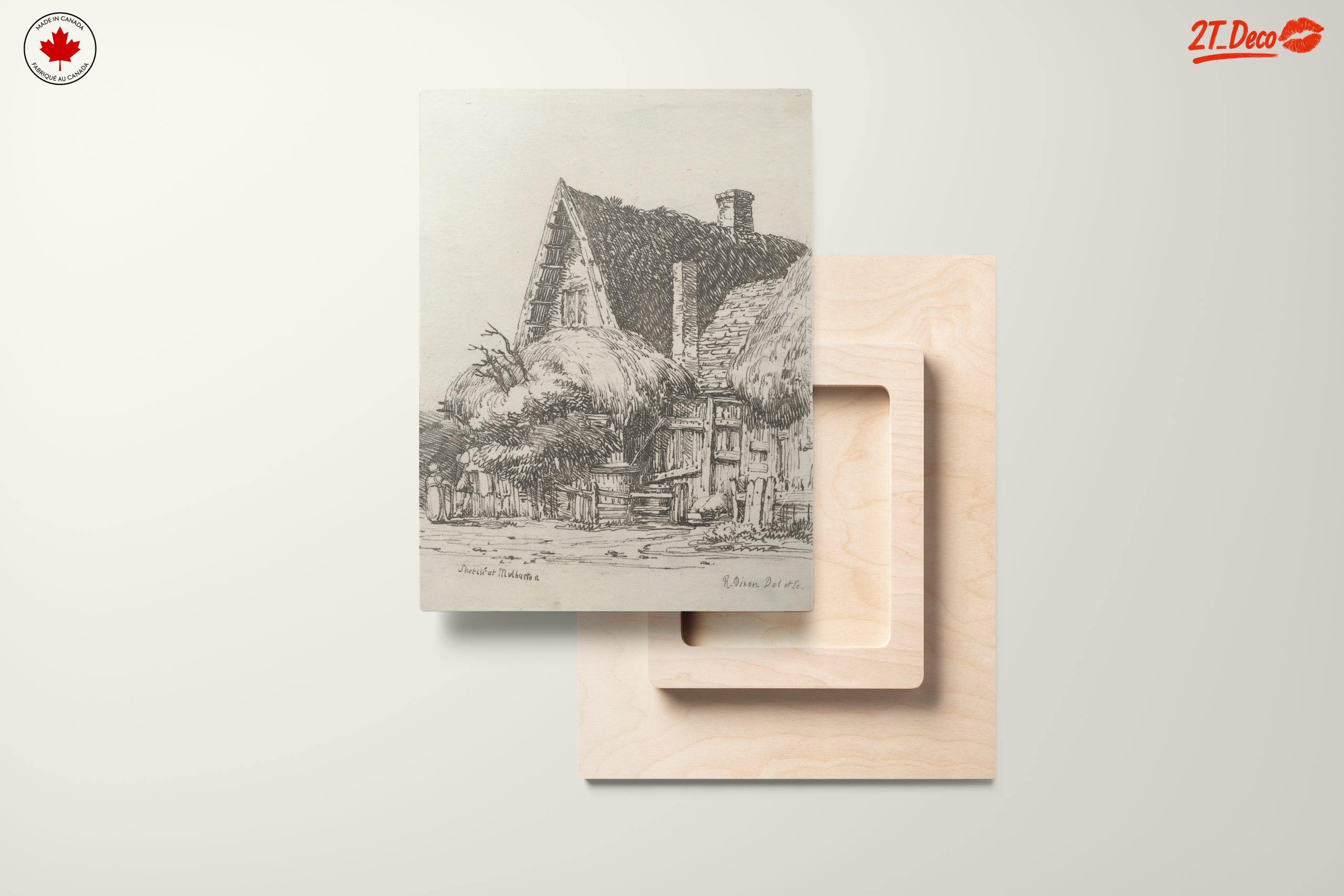 Rustic Architectural Floral Illustration - Image 11