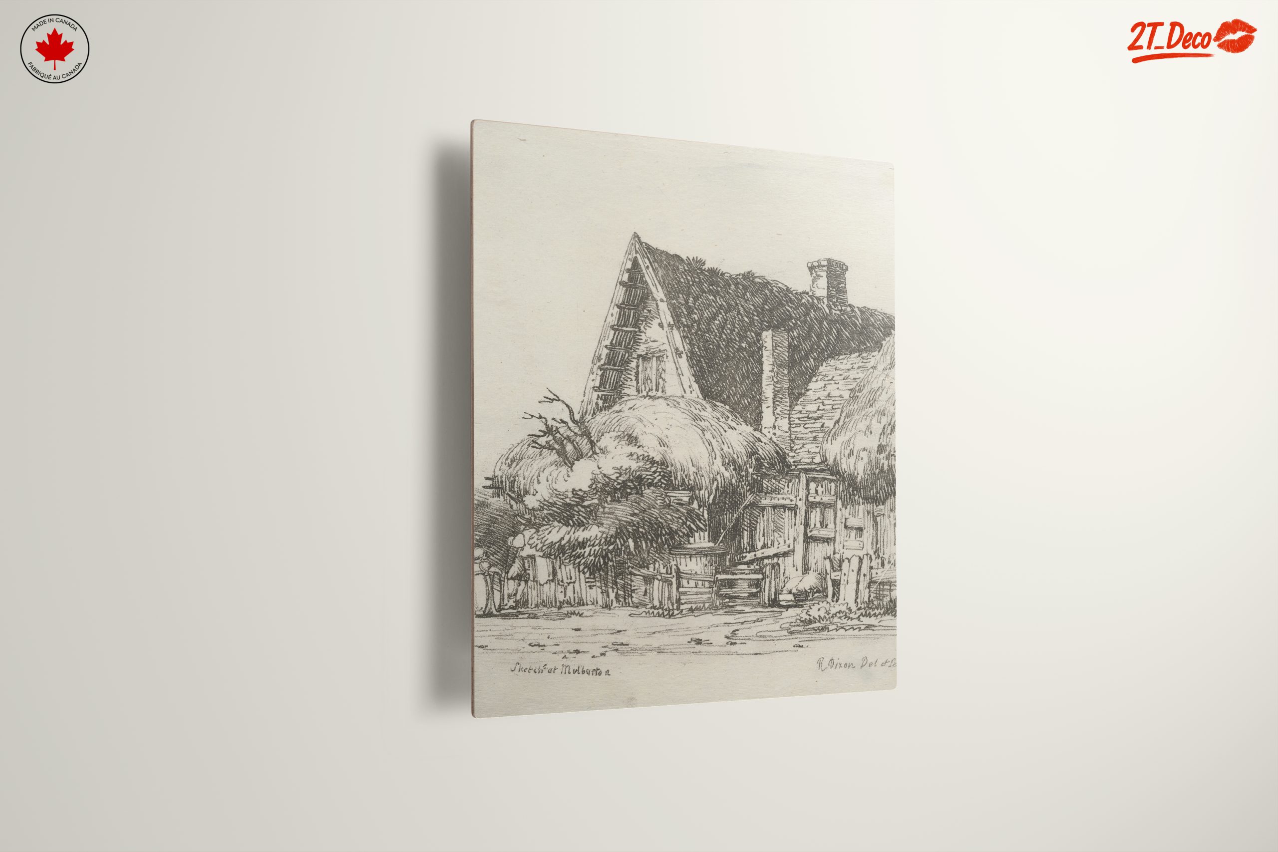 Rustic Architectural Floral Illustration - Image 13