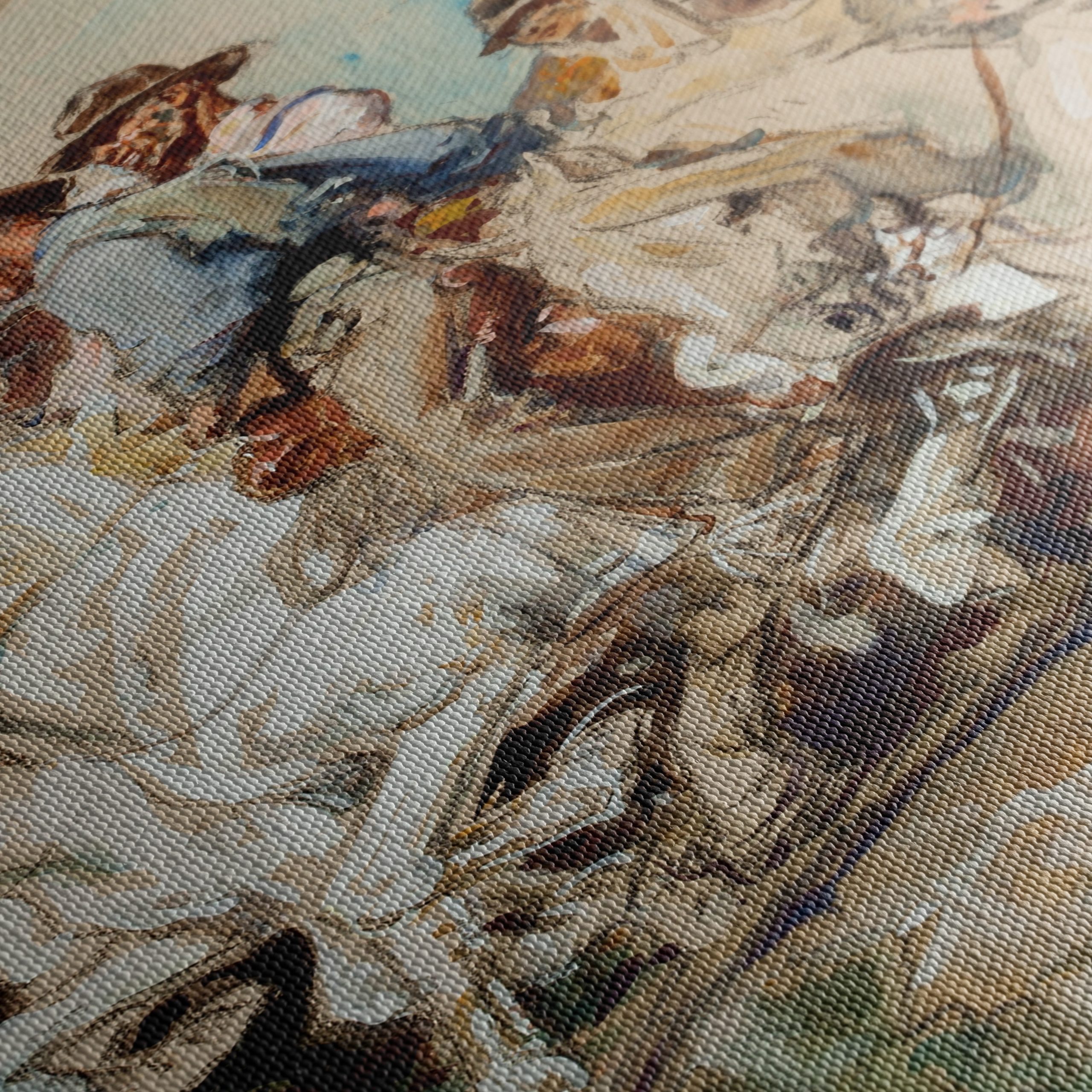 Dynamic Cowboys Riding Horses Artwork - Image 5