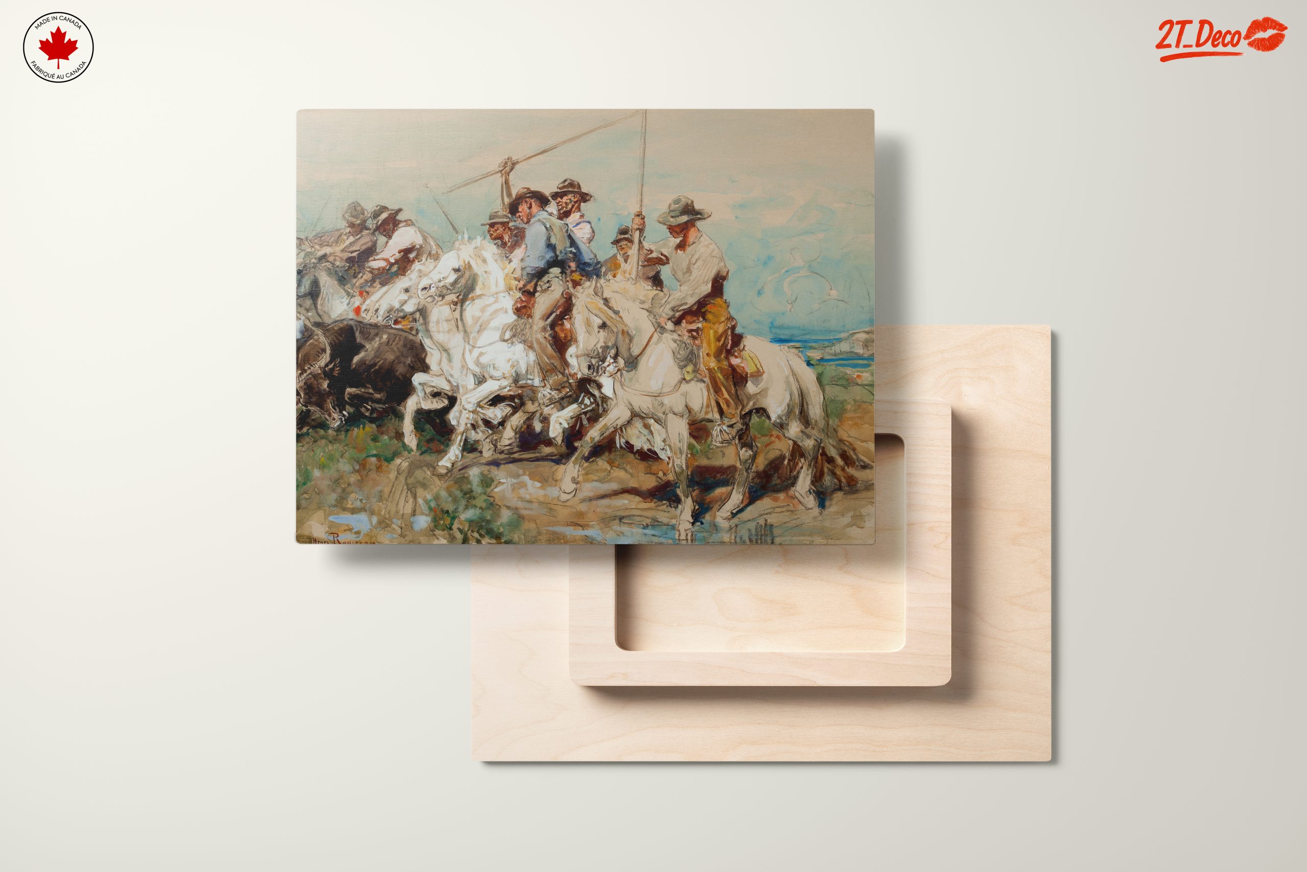 Dynamic Cowboys Riding Horses Artwork - Image 11