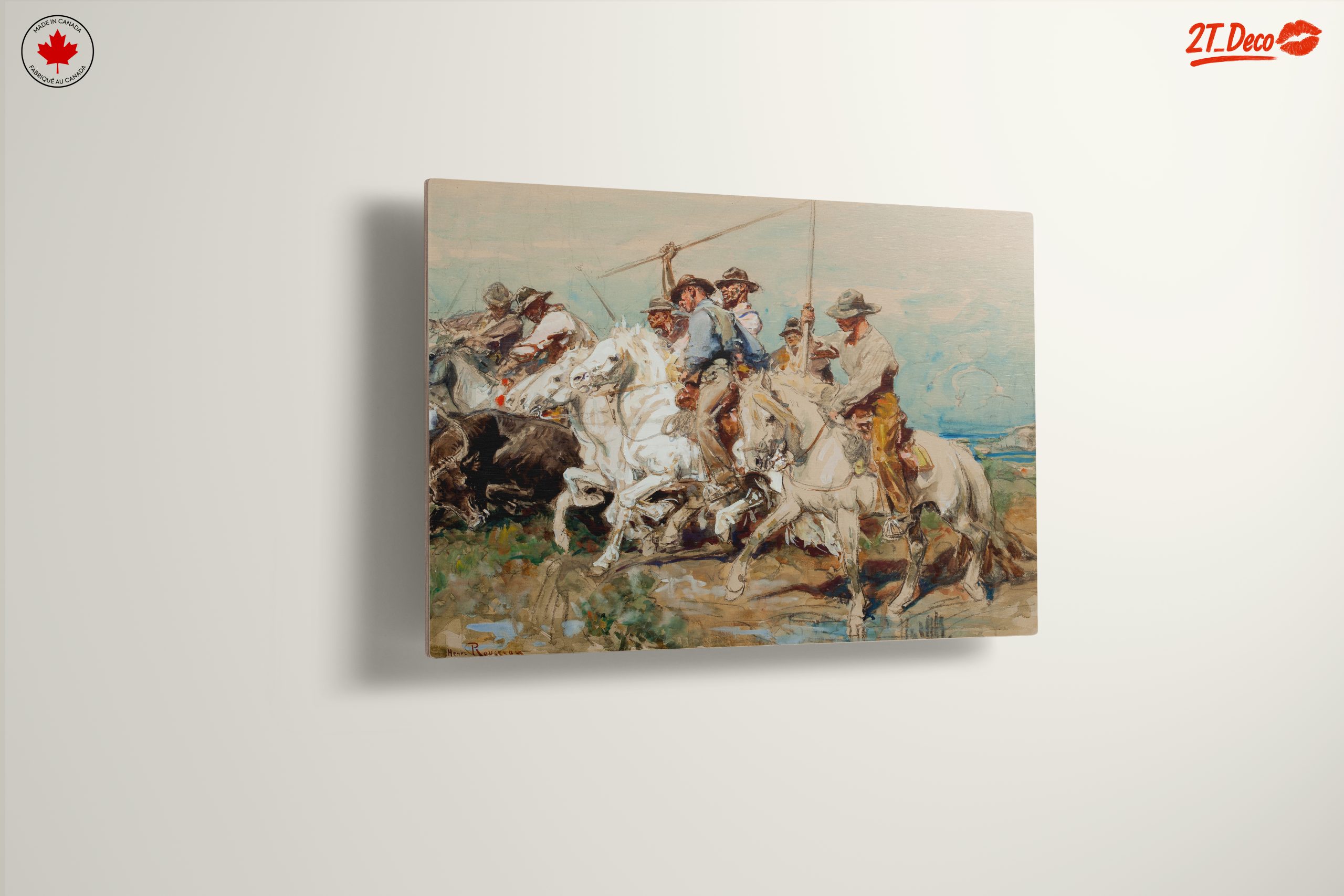 Dynamic Cowboys Riding Horses Artwork - Image 13