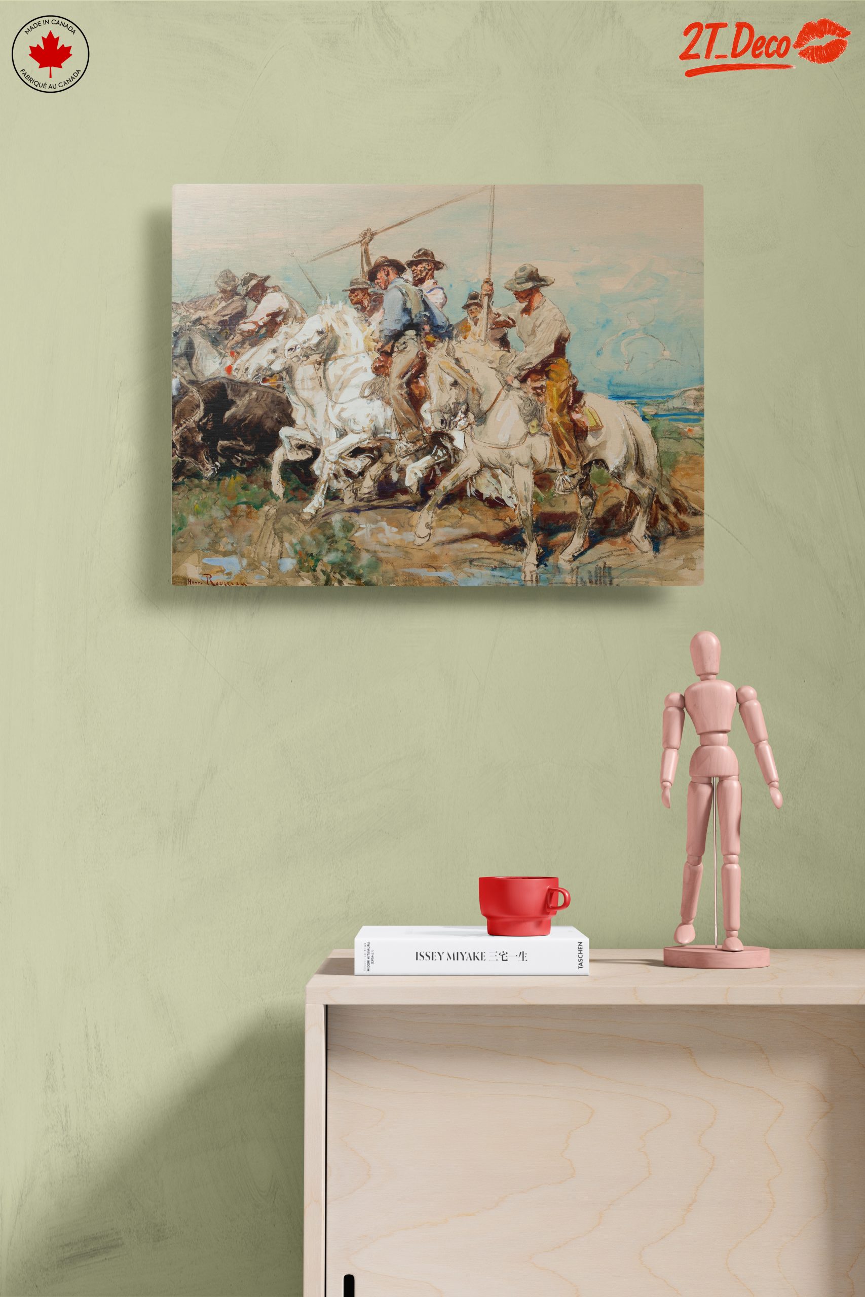 Dynamic Cowboys Riding Horses Artwork - Image 14