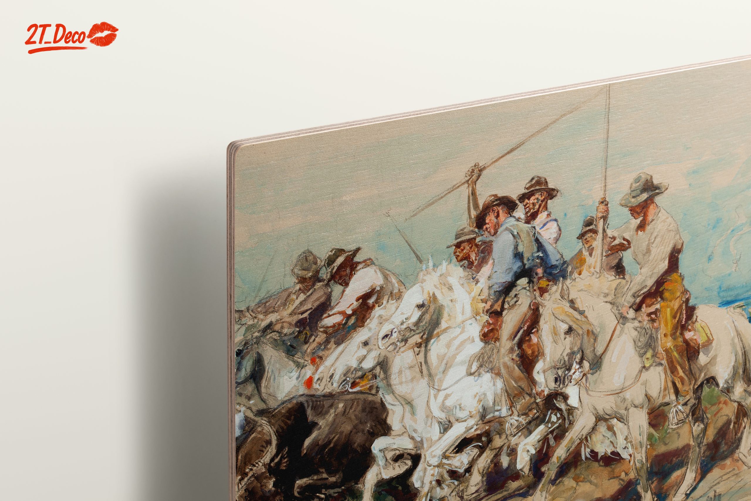 Dynamic Cowboys Riding Horses Artwork - Image 15