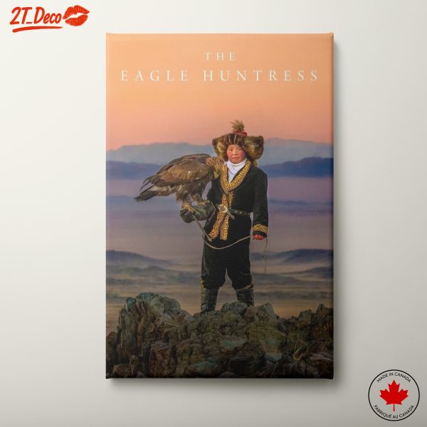 Eagle Huntress Portrait in Stunning Landscape