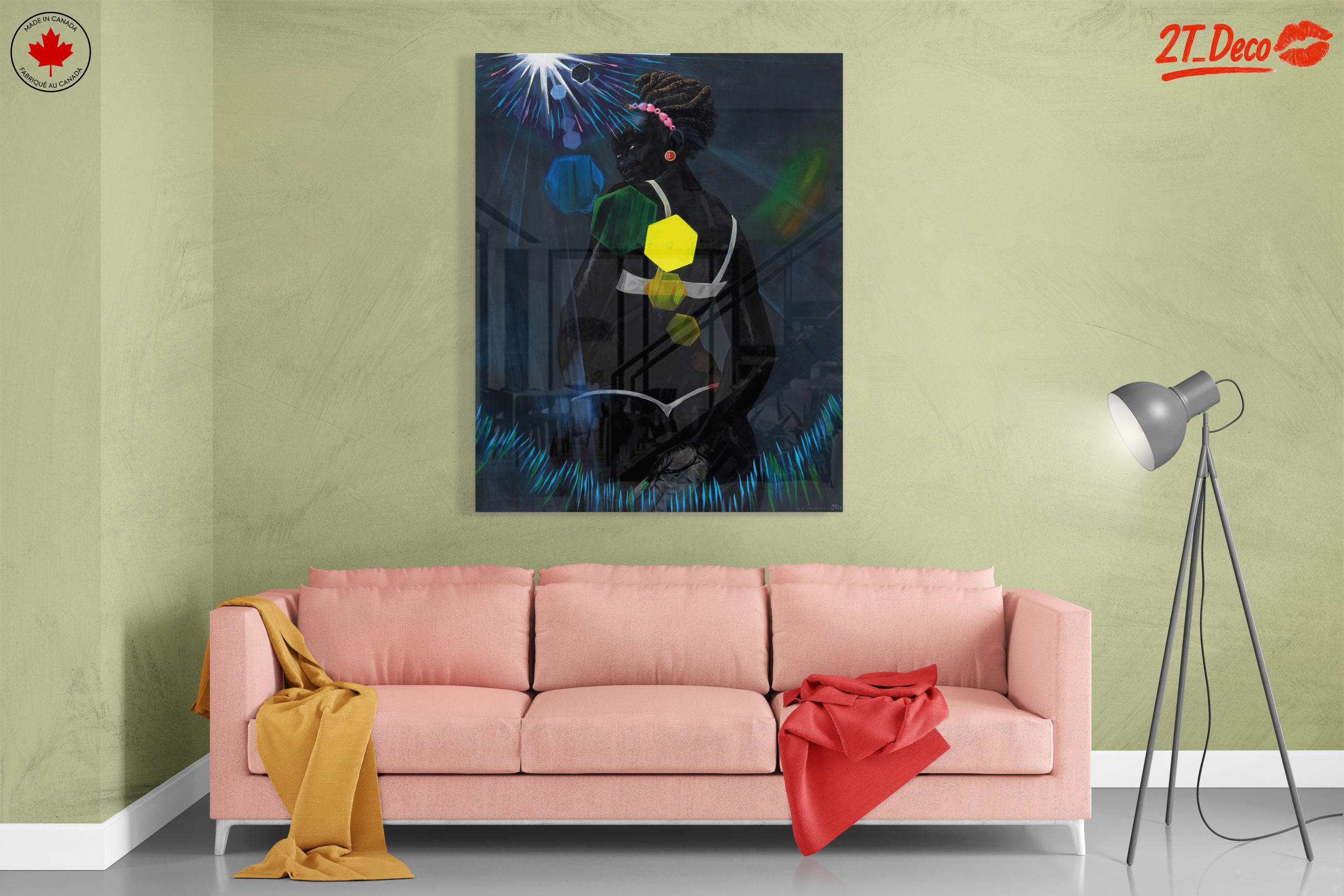 Bold Abstract Figure Art with Geometric Elements - Image 7