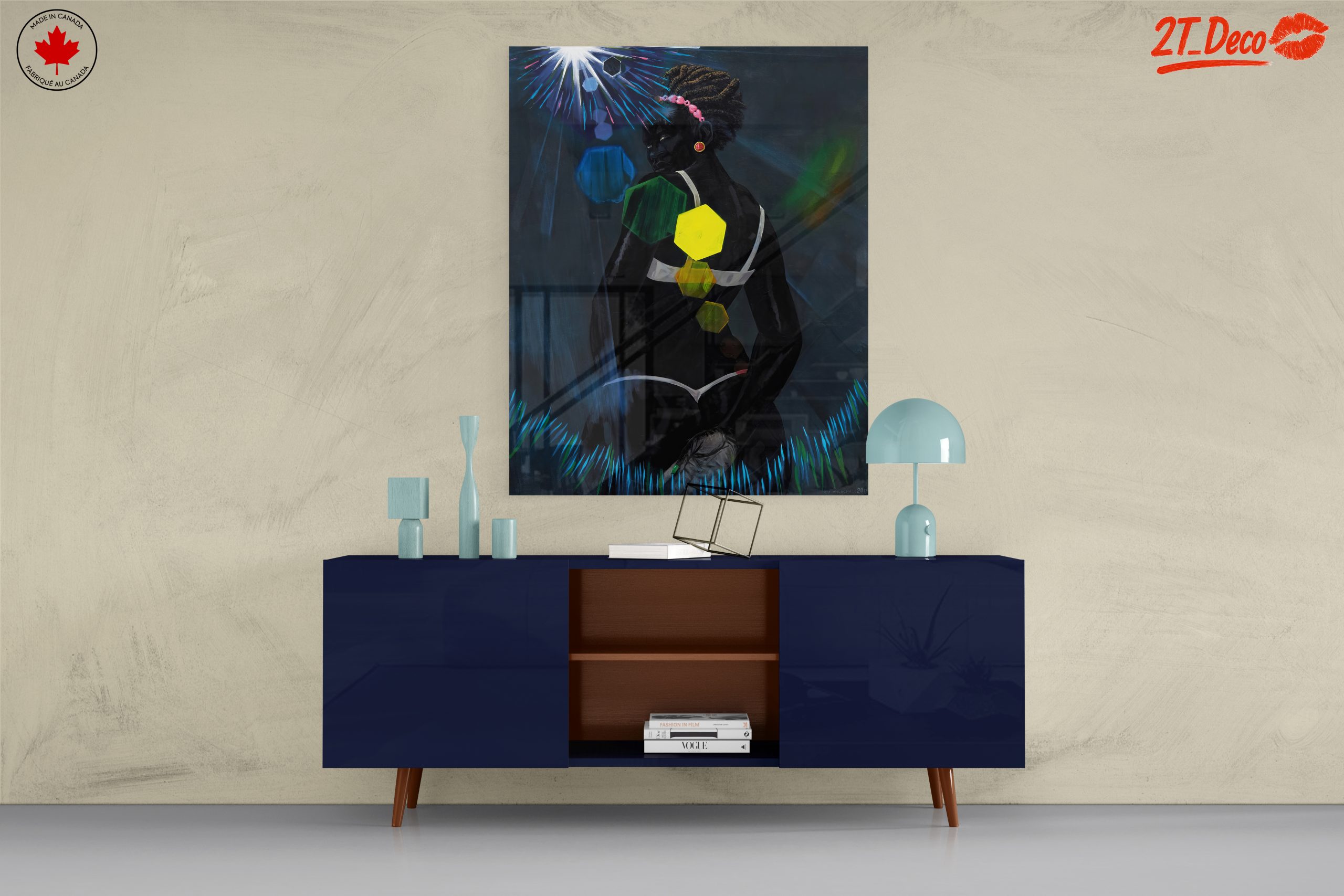 Bold Abstract Figure Art with Geometric Elements - Image 8